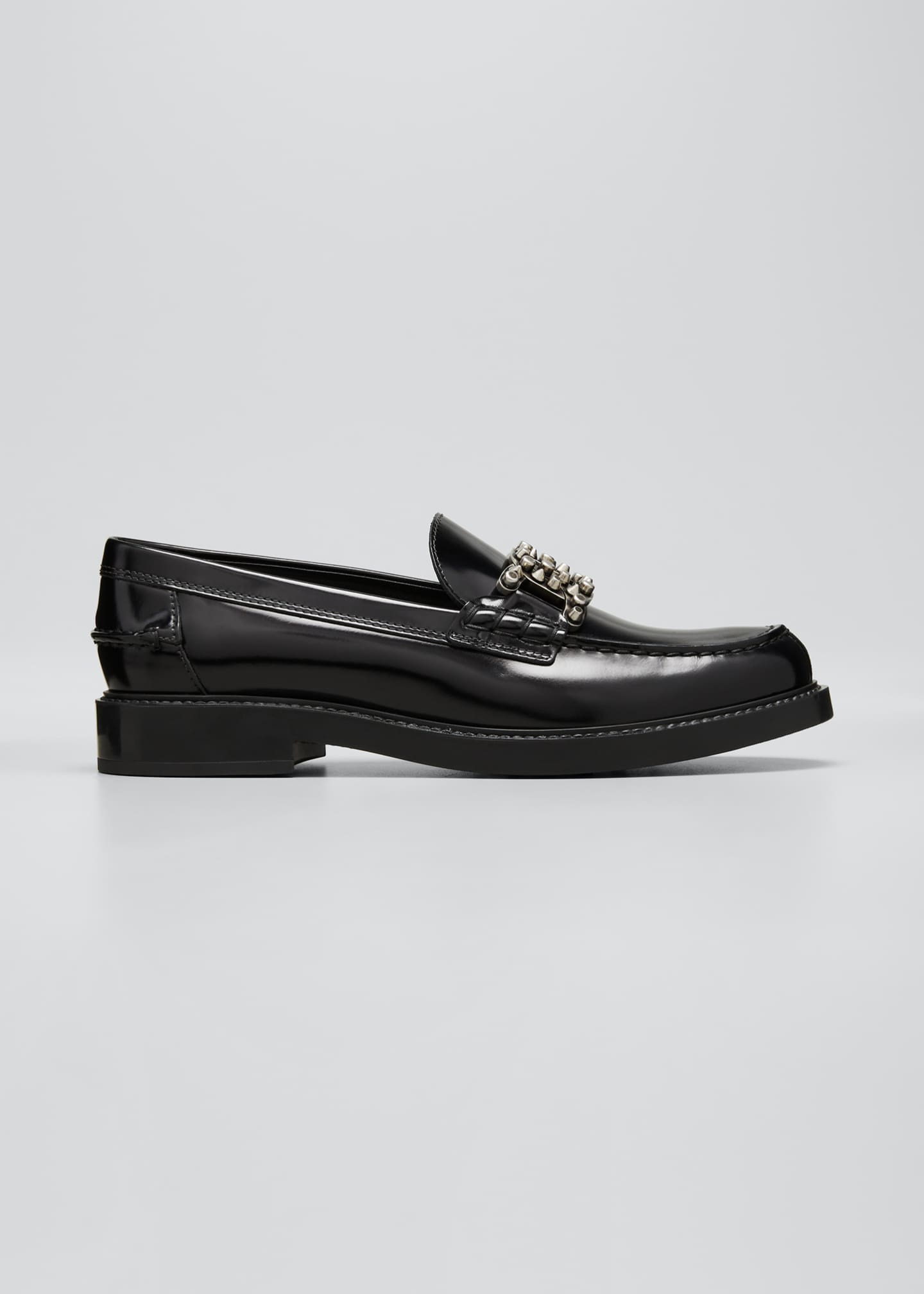 Tod's Kate Mocassino Leather Stud Loafers - Bergdorf Goodman