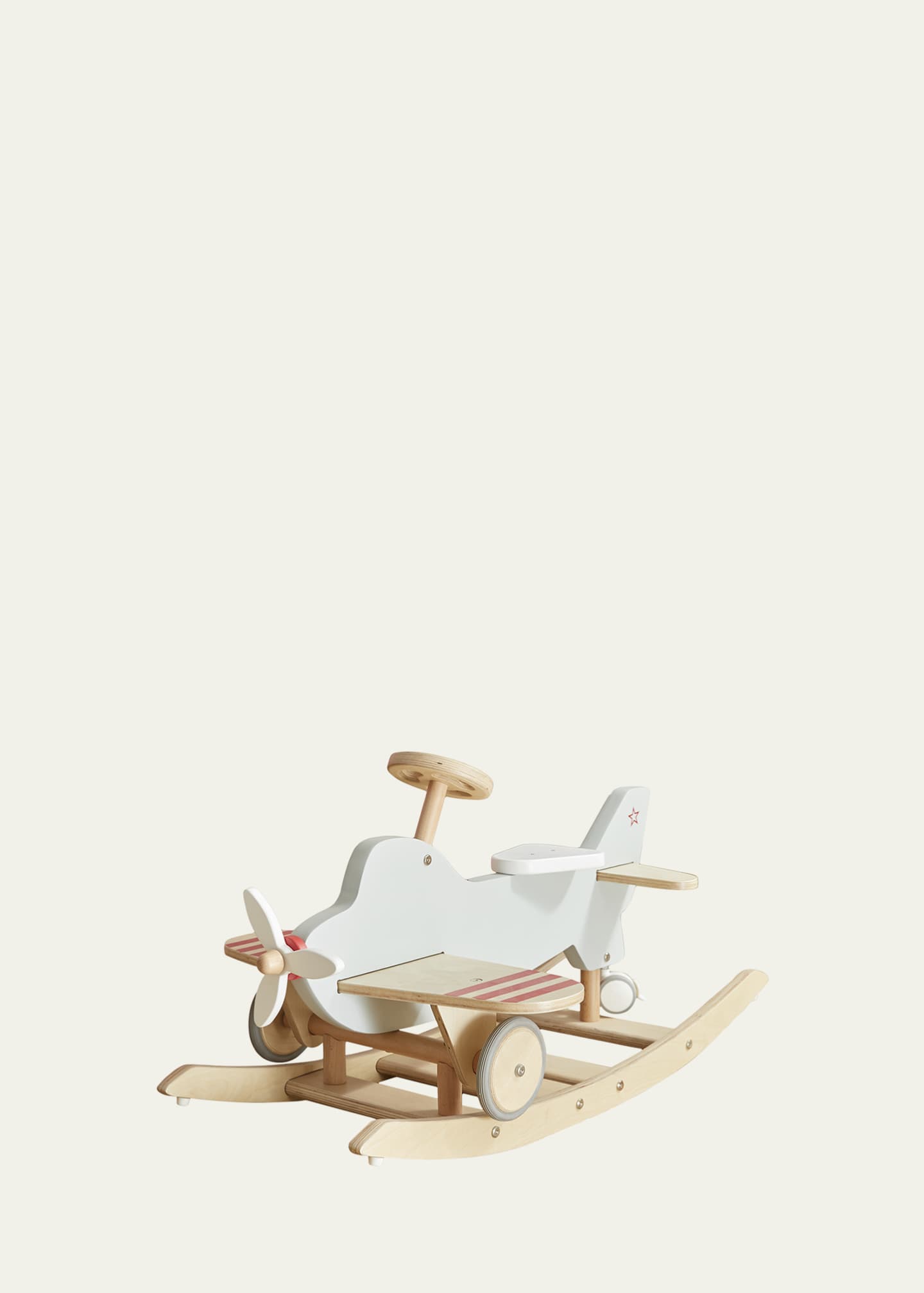Wonder & Wise Kid's Wooden Airplane Rocker & Ride-On - Bergdorf Goodman Wonder & Wise Kid's Wooden Airplane Rocker & Ride-On - Bergdorf Goodman