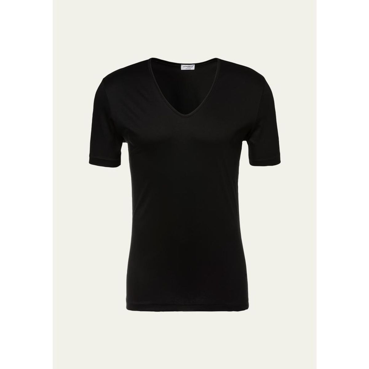 Men'S Sea Island V-Neck Cotton T-Shirt