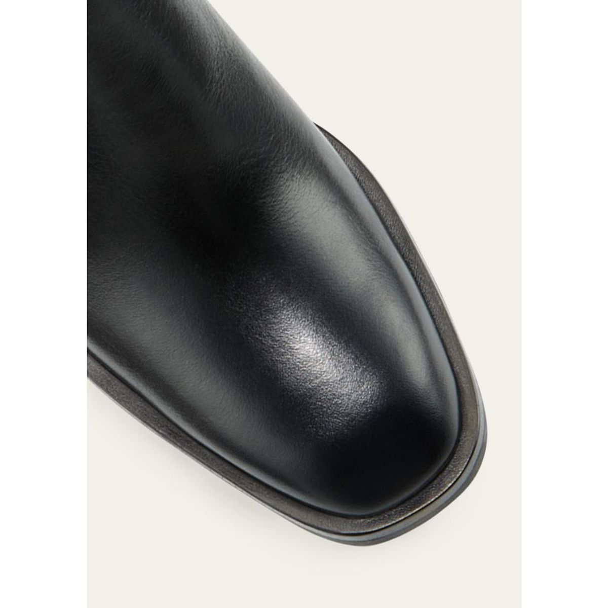 Alexa Leather Double-Zip Ankle Booties