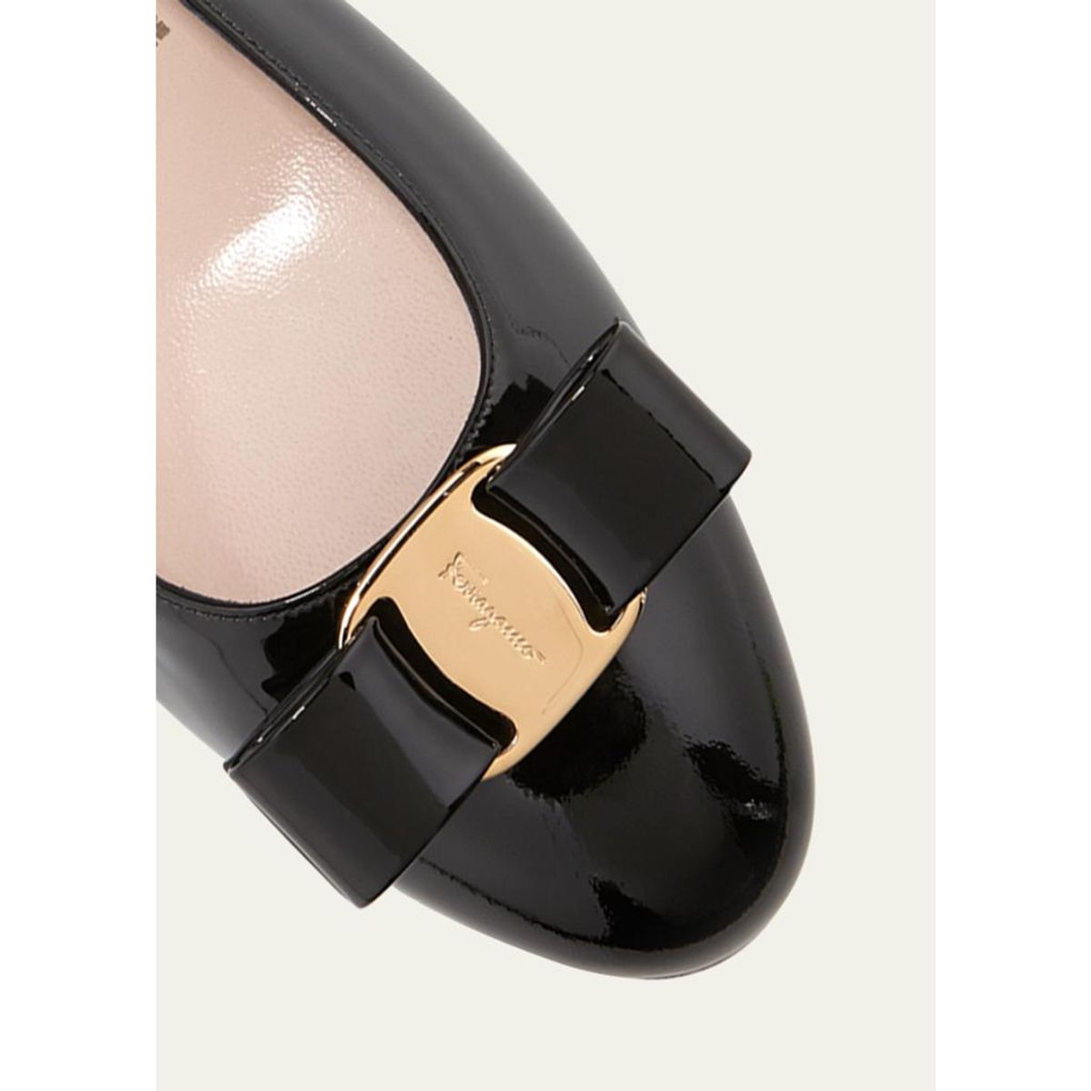 Vara Bow Leather Low Pumps