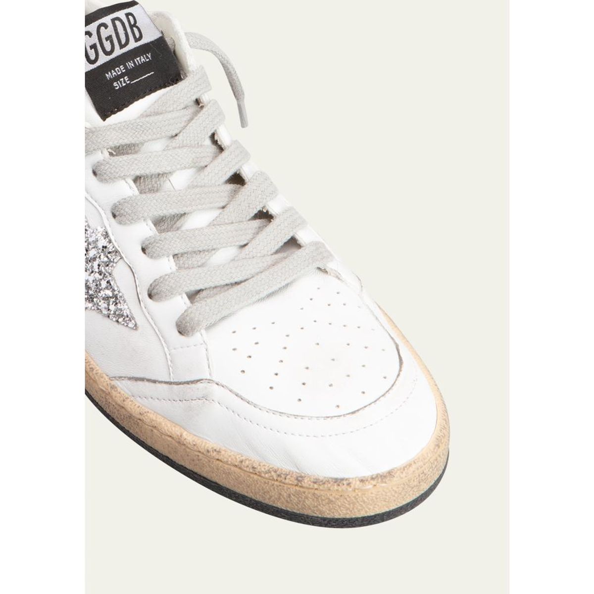 Ball Star Leather Glitter Sneakers