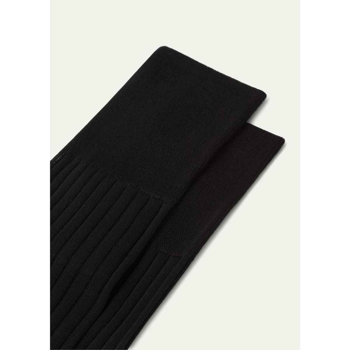 Men'S Rib-Knit Cotton Crew Socks