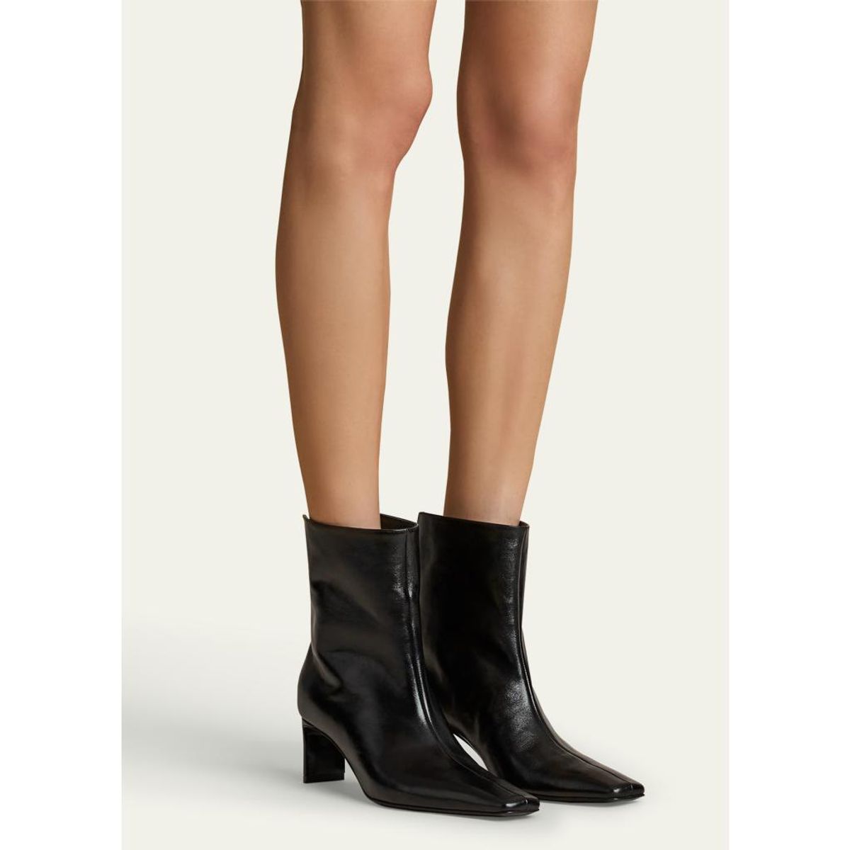 Ona Leather Stiletto Ankle Boots