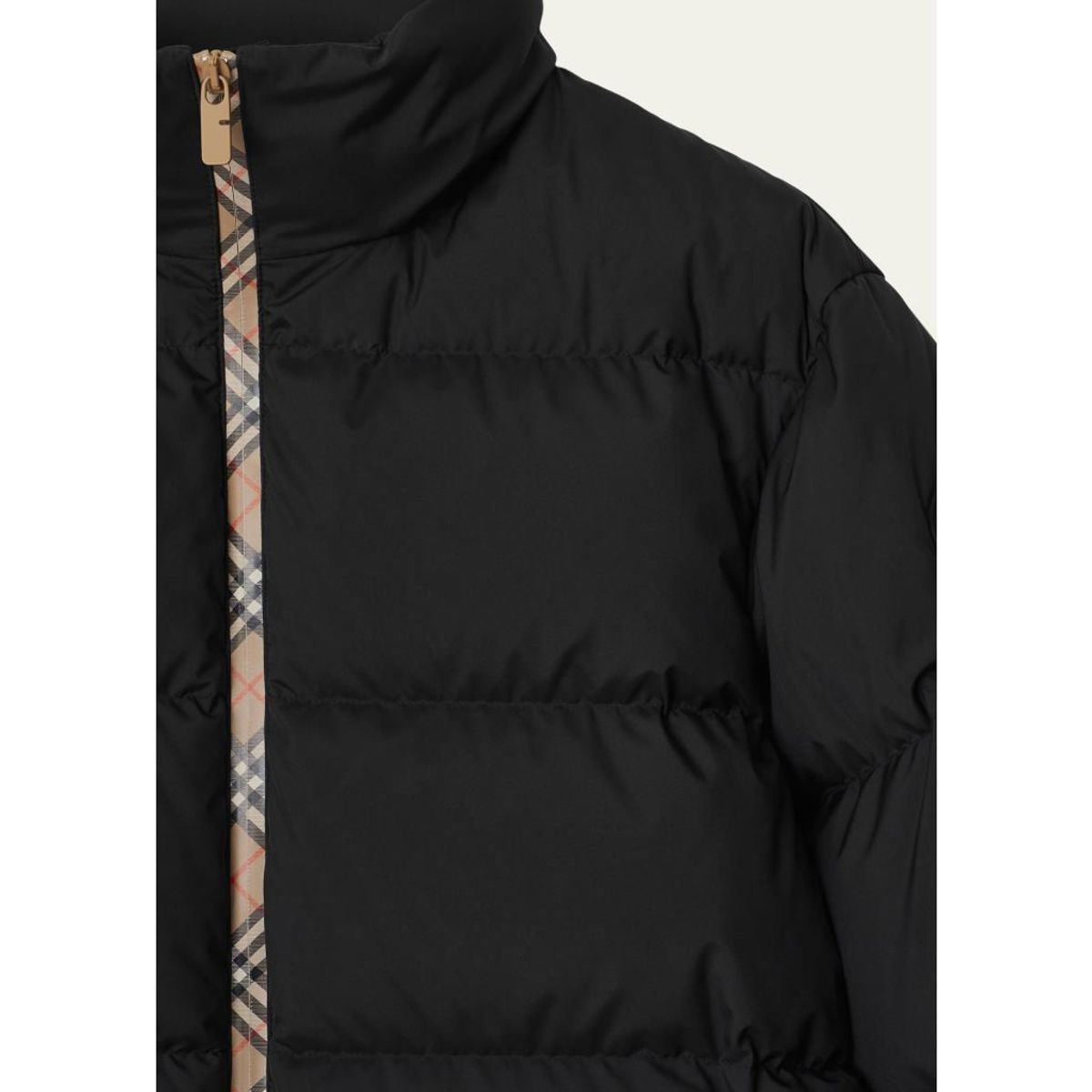 Men'S Check-Zip Down Jacket