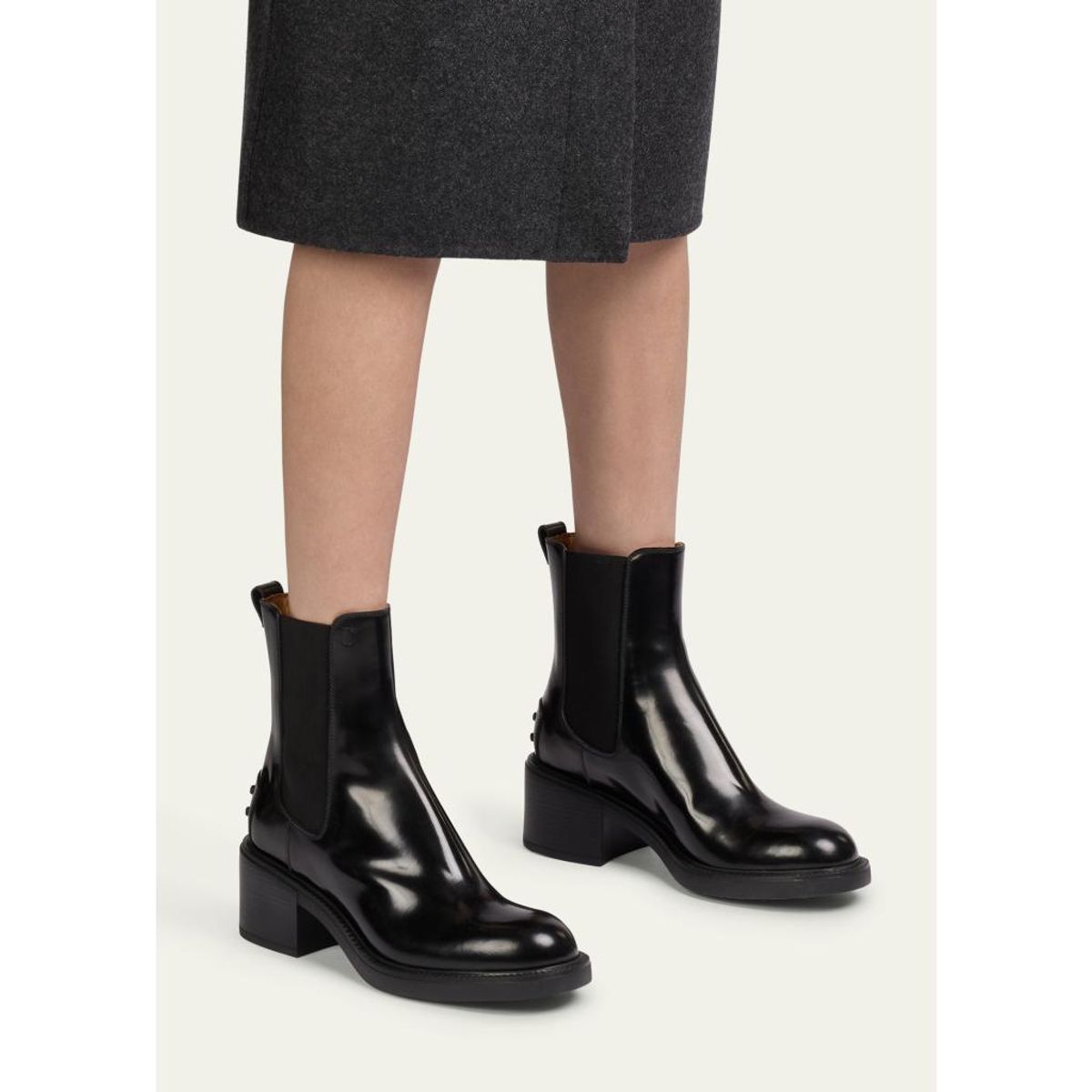 Janeiro Gomma Leather Chelsea Boots