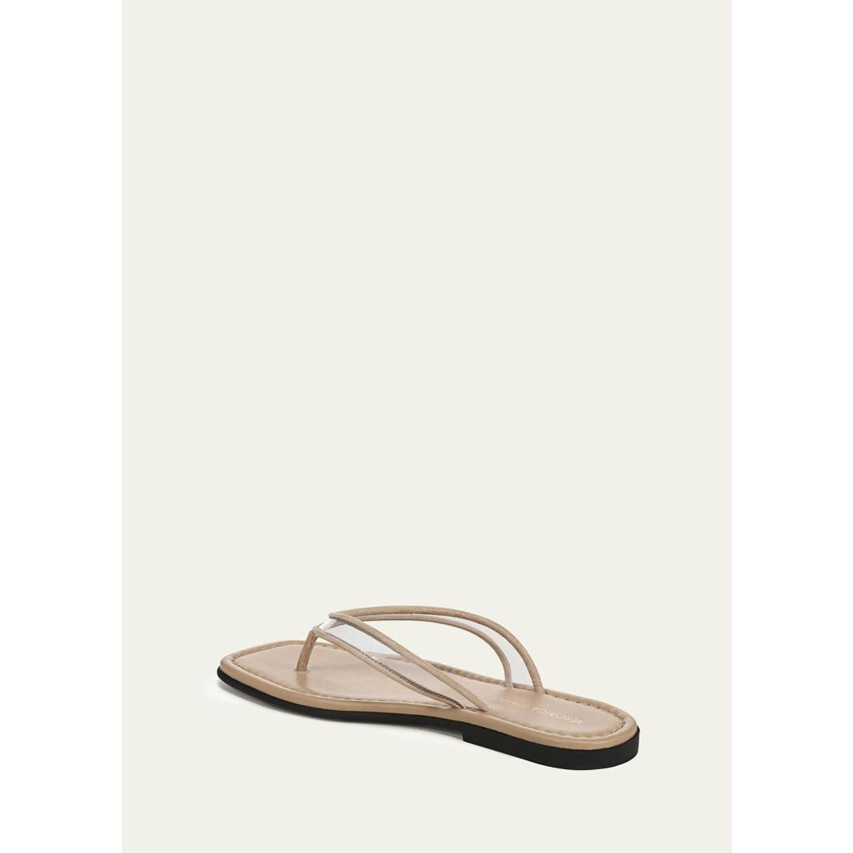 Clea Suede-Trimmed Jelly Thong Sandals