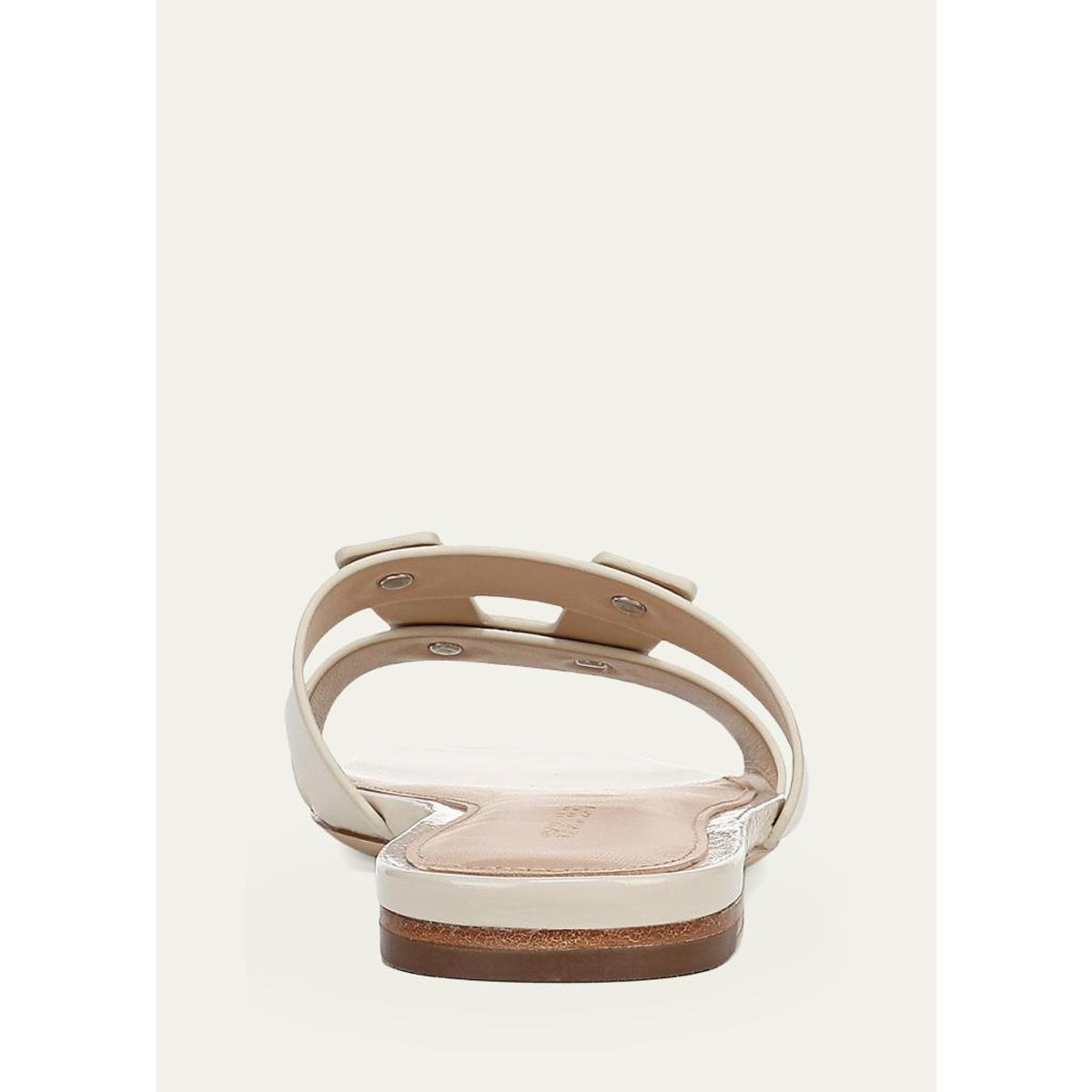 Via Patent Leather Flat Slide