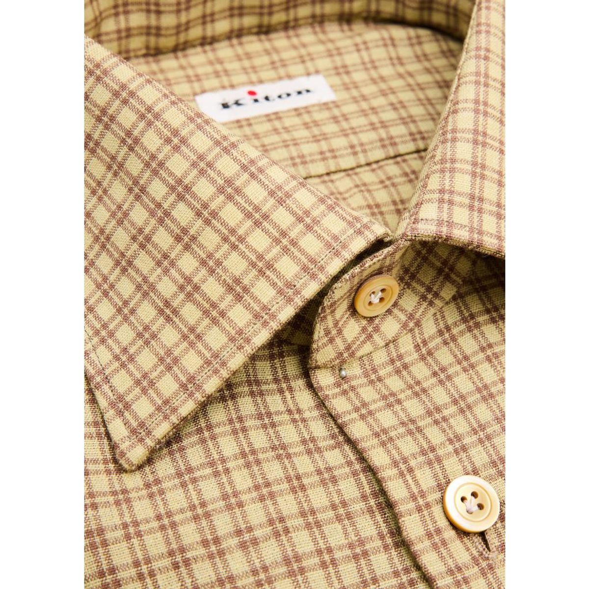 Men'S Linen-Blend Plaid Button-Down Shirt