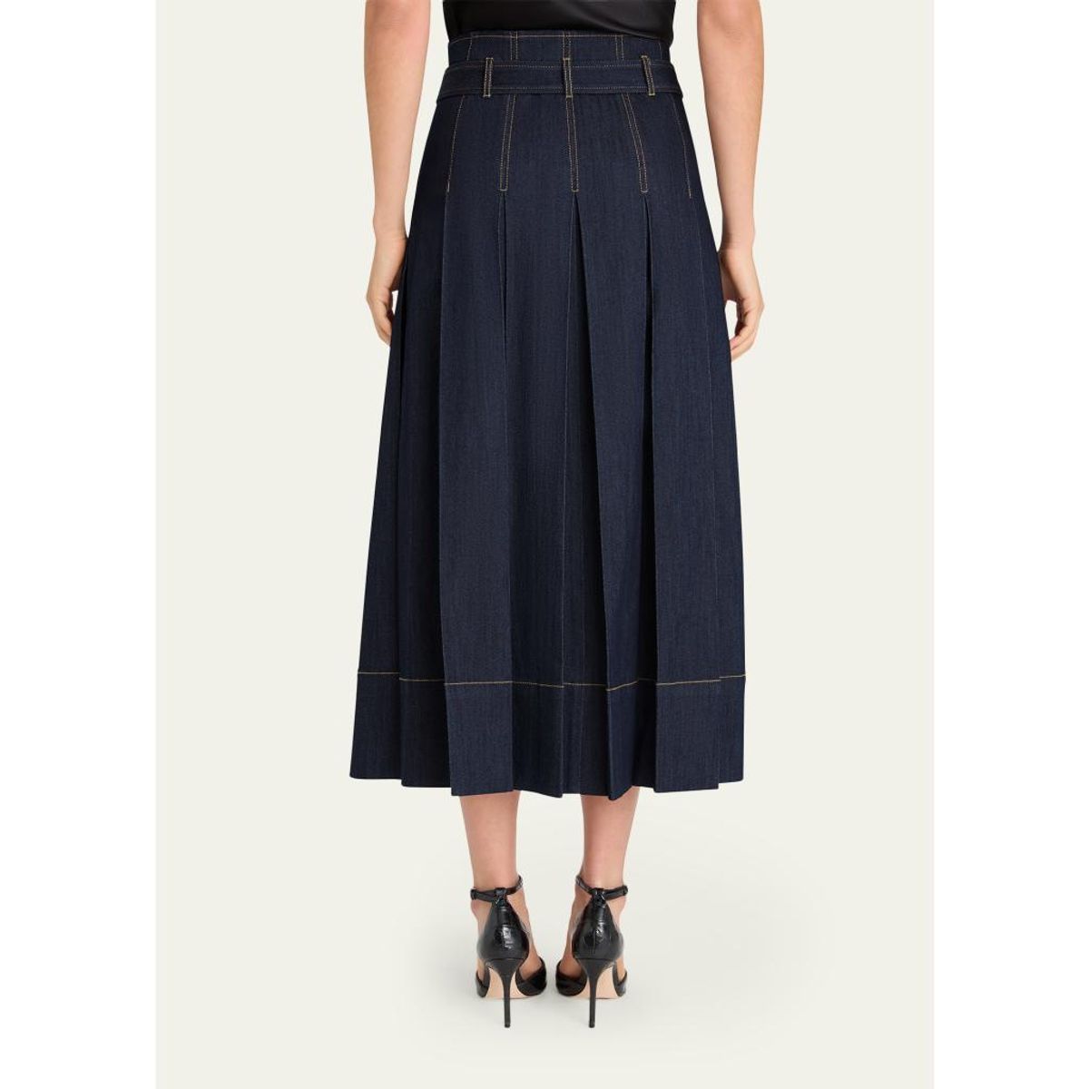 Rylee Pleated A-Line Midi