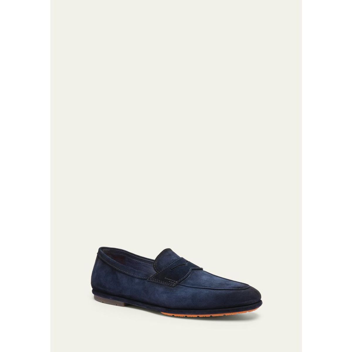 Men'S Carlo Burnished Suede Driving Shoes