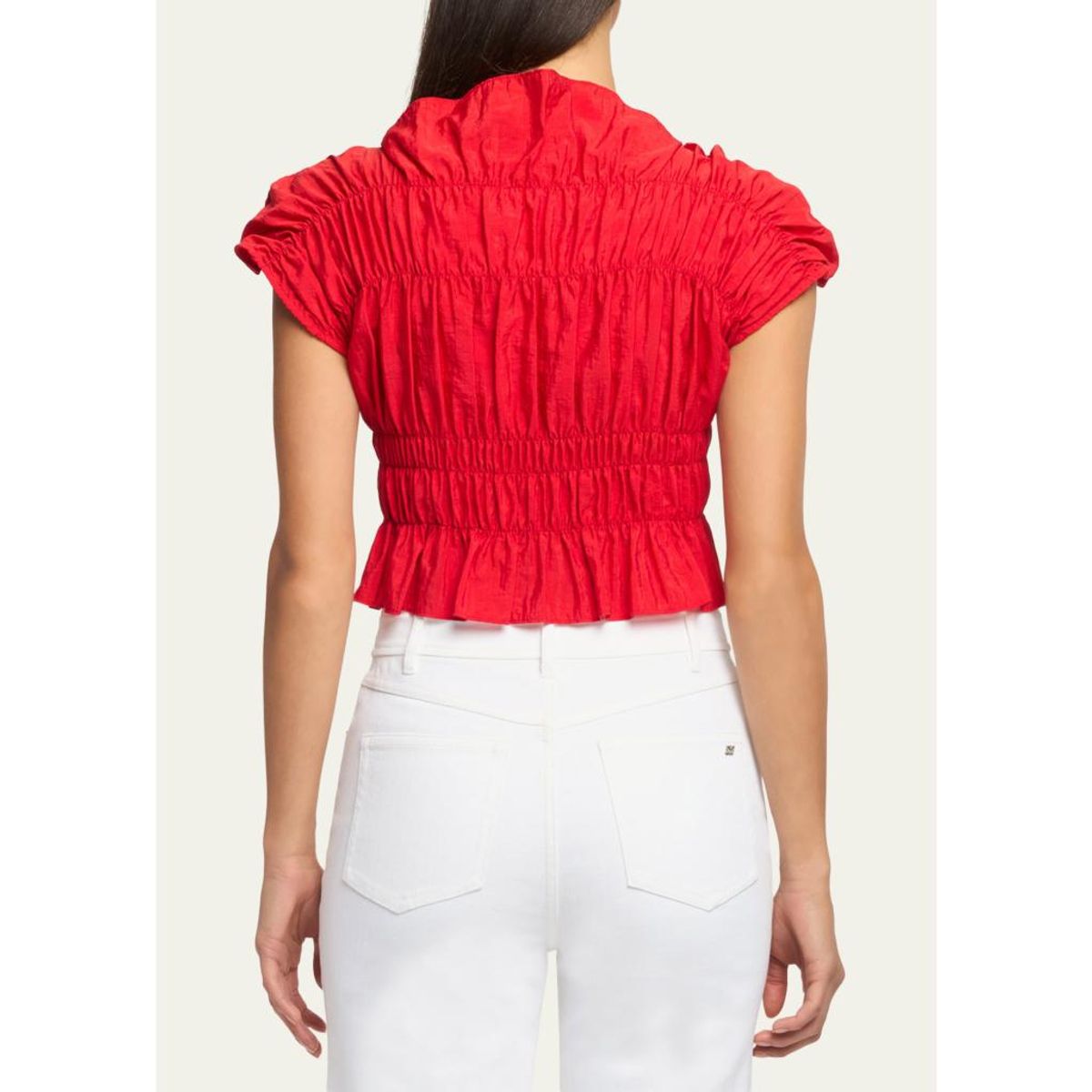 Evalina Smocked Crop Top
