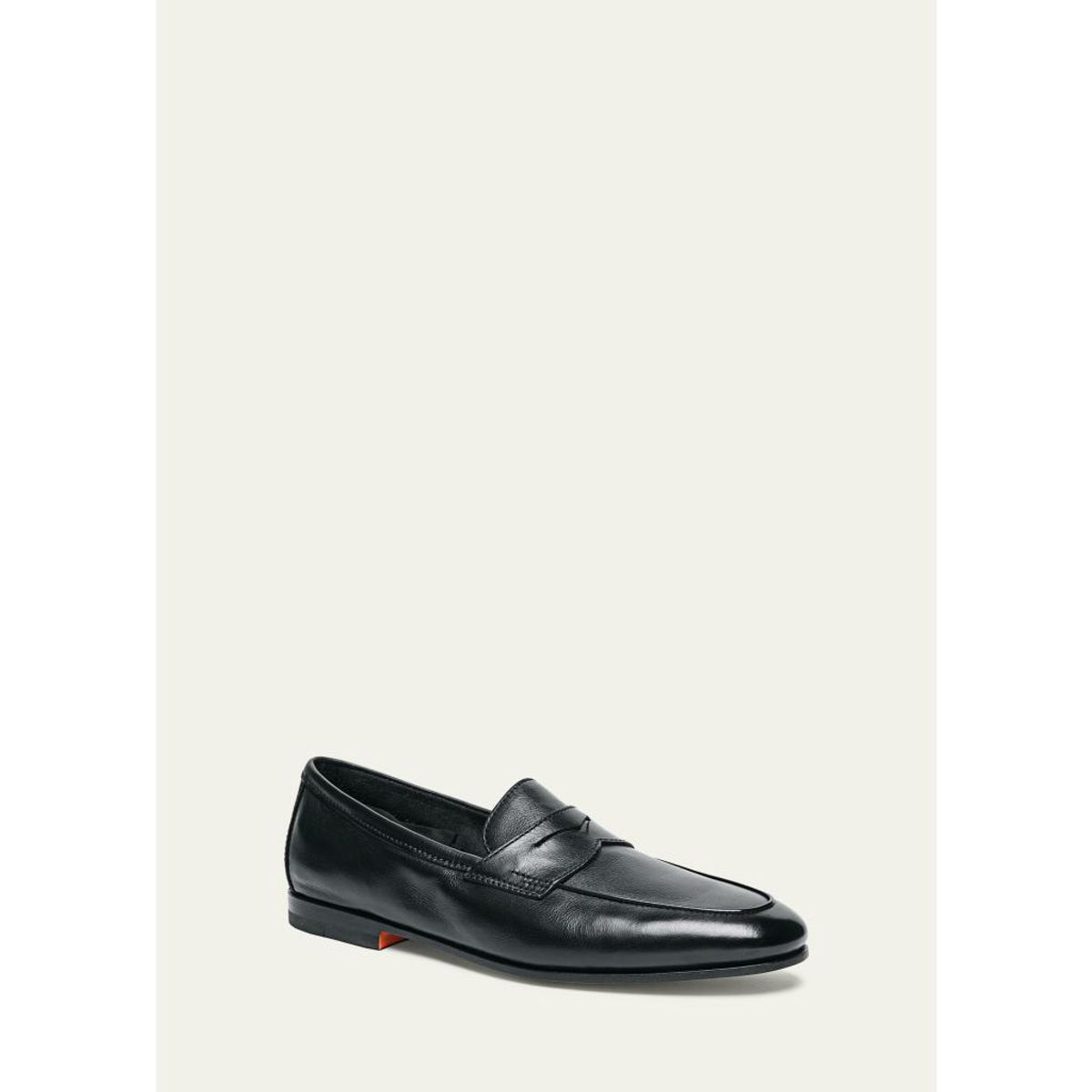 Men'S Carlo Soft Leather Reverse Goodyear Penny Loafers