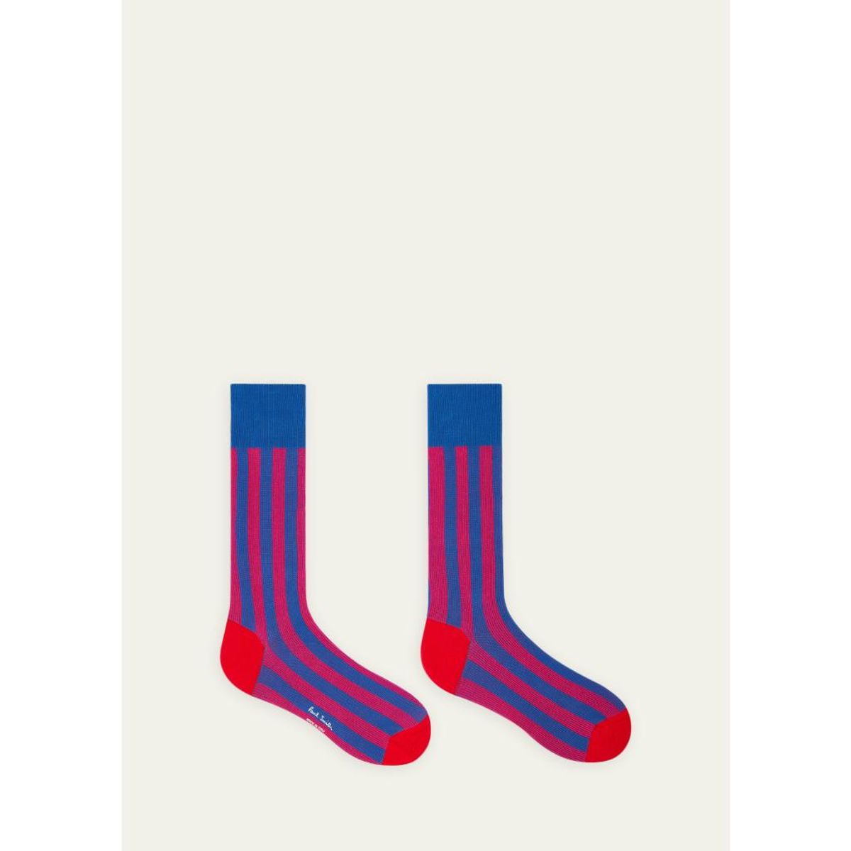 Men'S Owen Contrast-Stripe Crew Socks