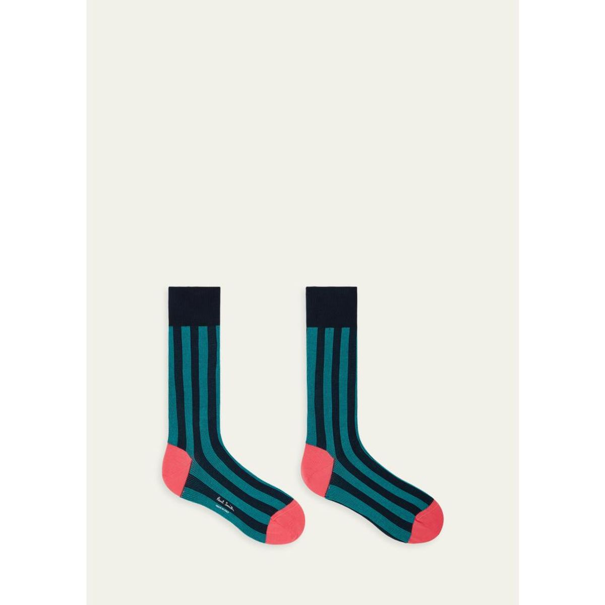 Men'S Owen Contrast-Stripe Crew Socks