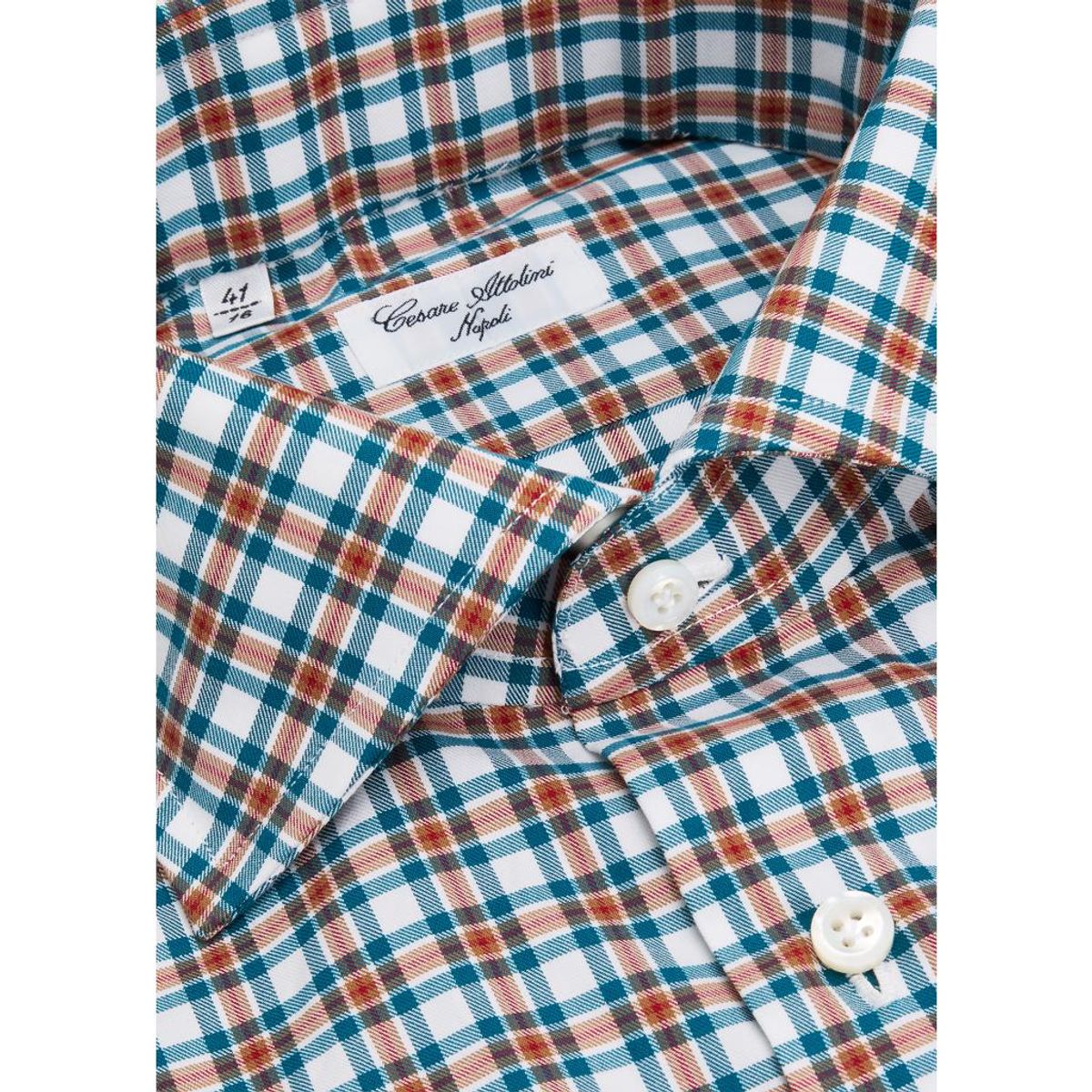 Men'S Cotton Plaid Button-Down Shirt