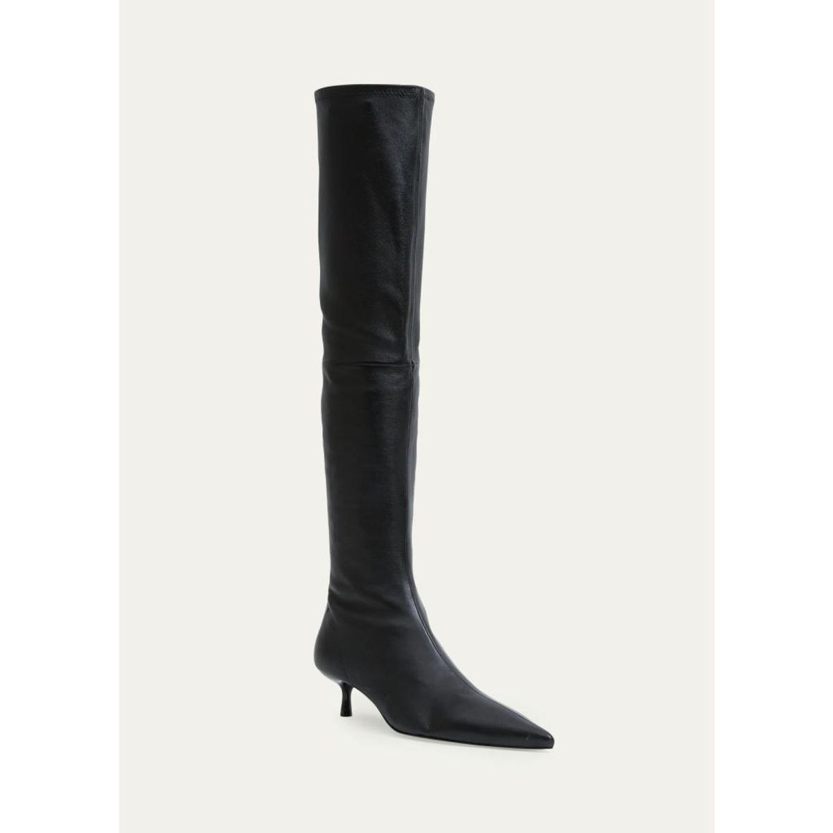 35Mm Joni Stretch Leather Over-The-Knee Boots