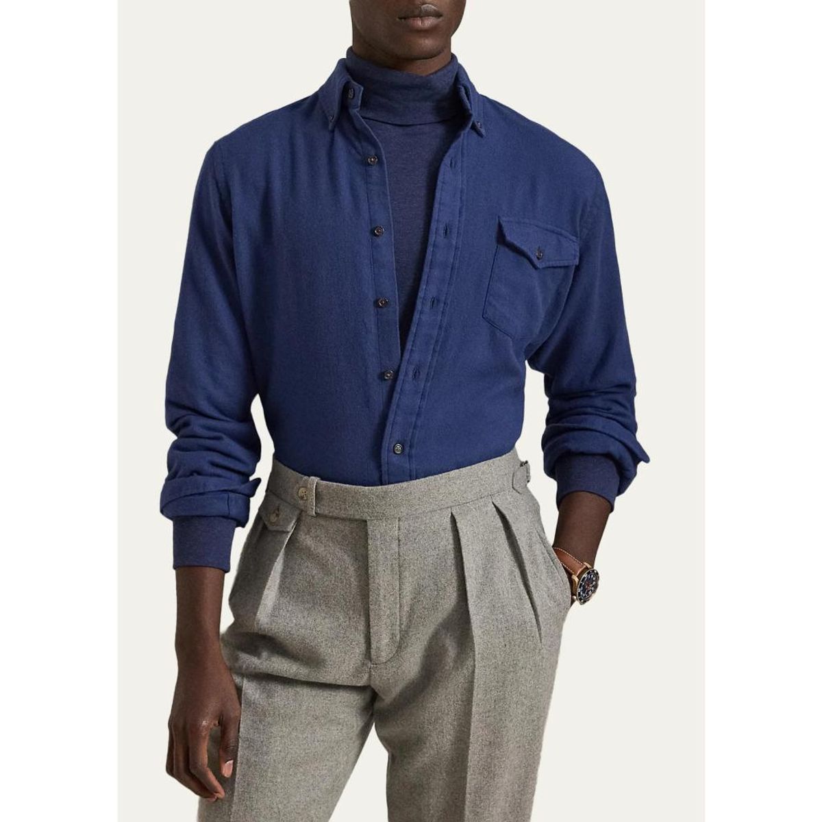 Men'S Classic-Fit Twill Workshirt