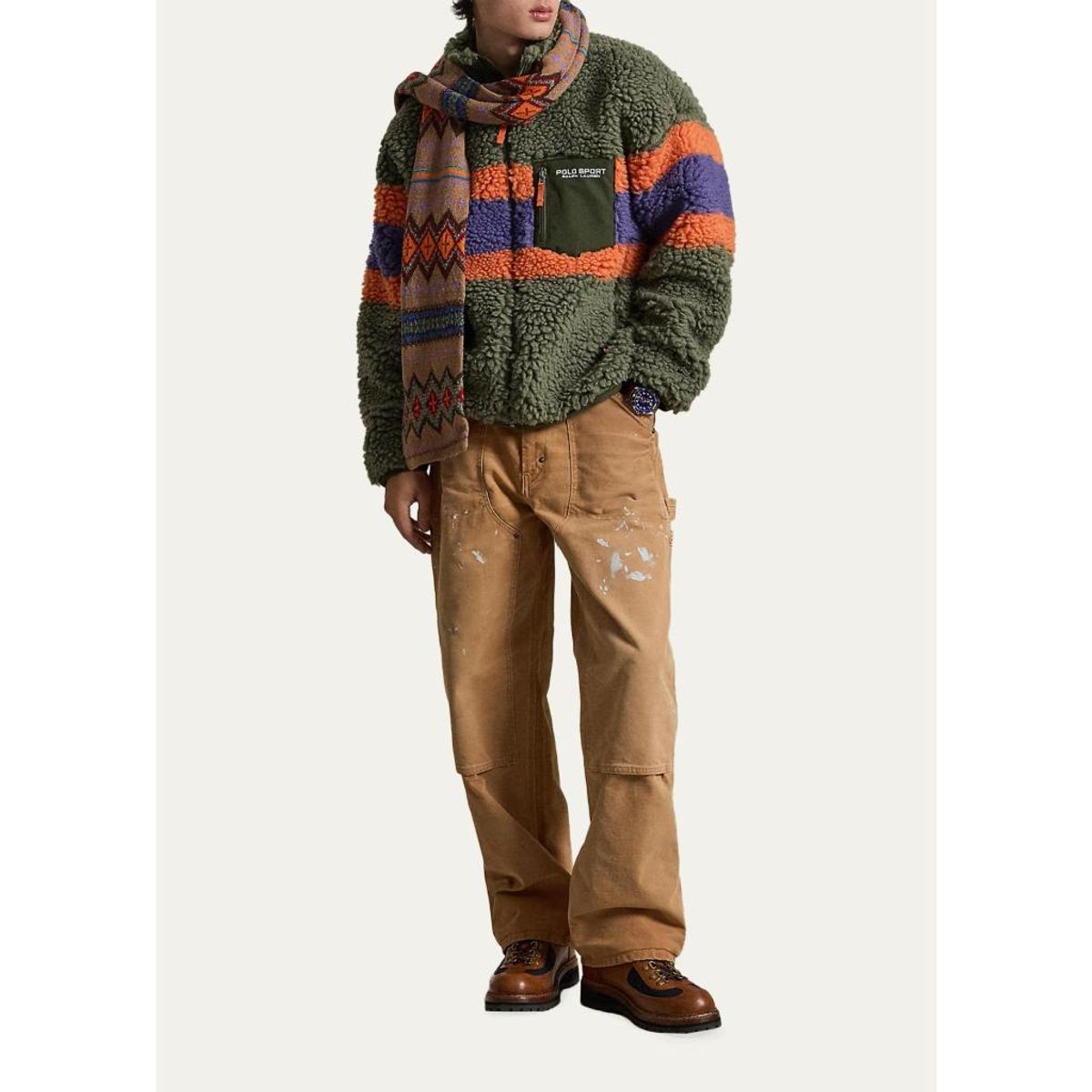 Men'S Distressed Canvas Carpenter Pants