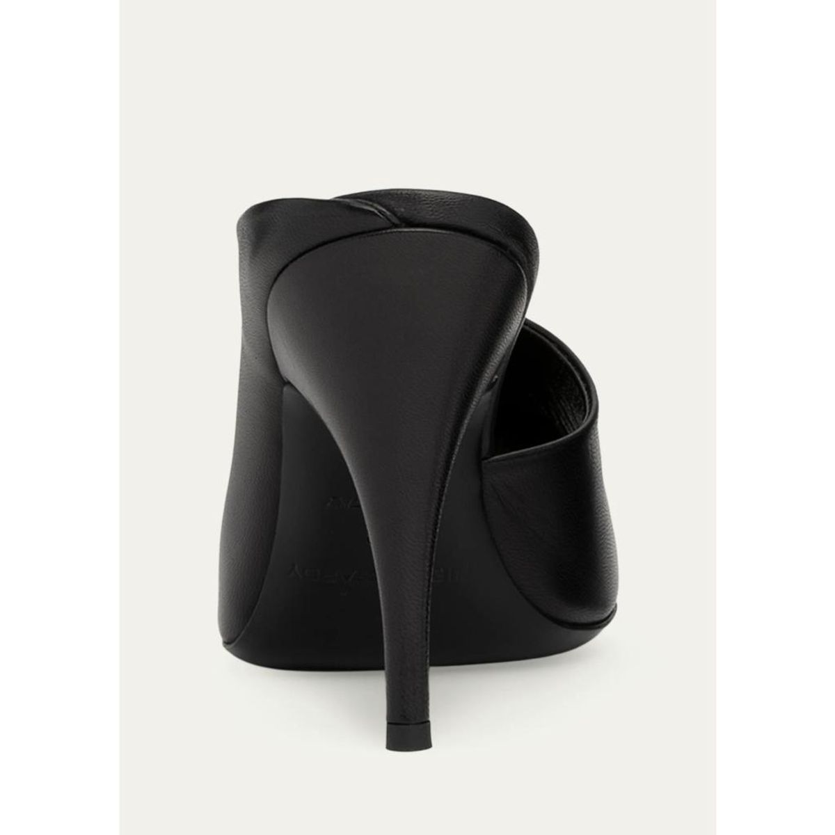 95Mm Diana Leather Asymmetric Mules