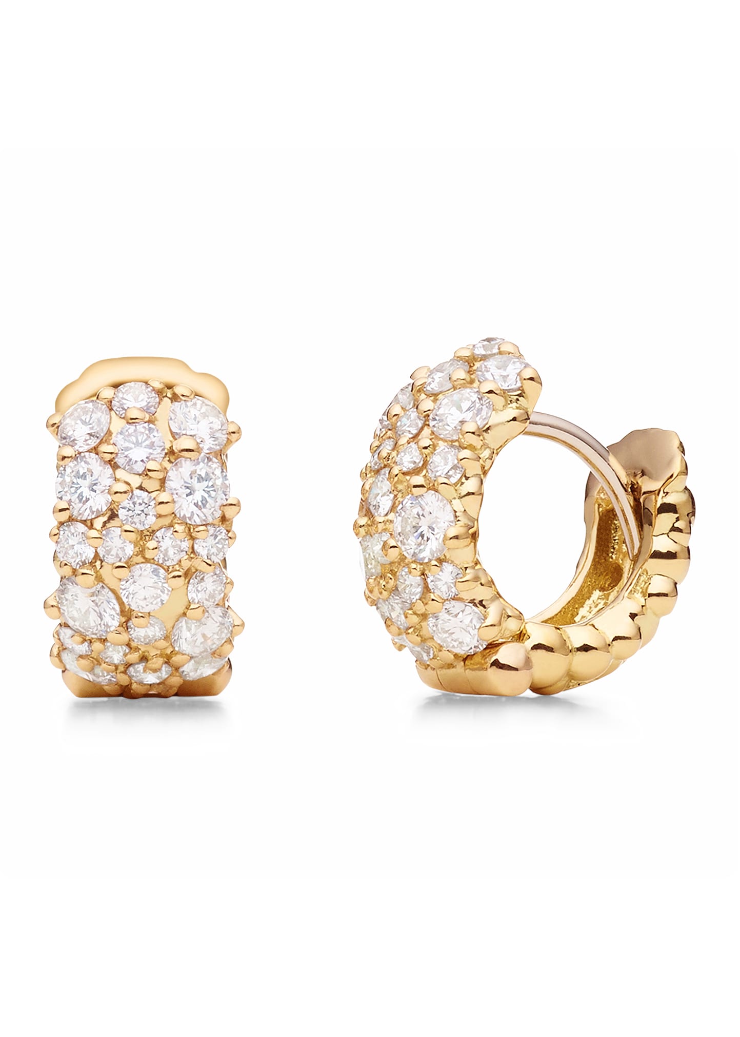 Paul Morelli Women's Confetti 18k Yellow Gold & 0.93 Tcw Diamond Huggie Hoop Earrings