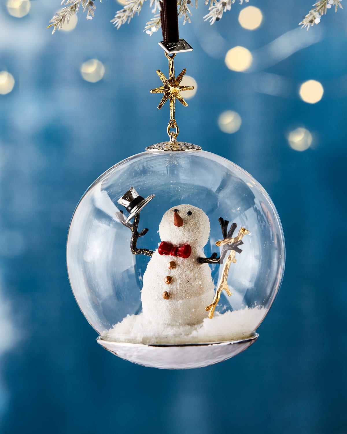 Snowman Globe Christmas Ornament