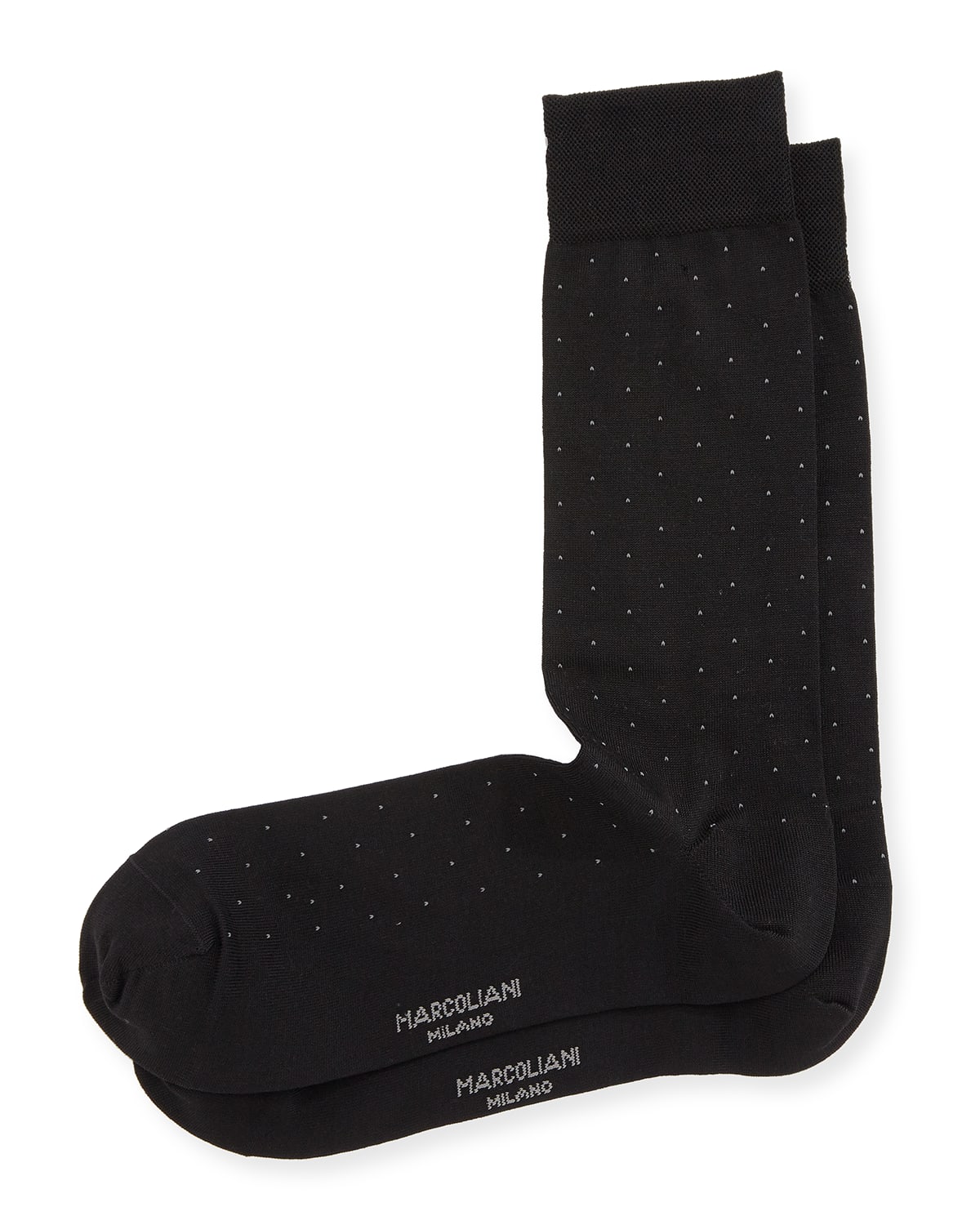 MARCOLIANI MEN'S DOT-PRINT COTTON SOCKS