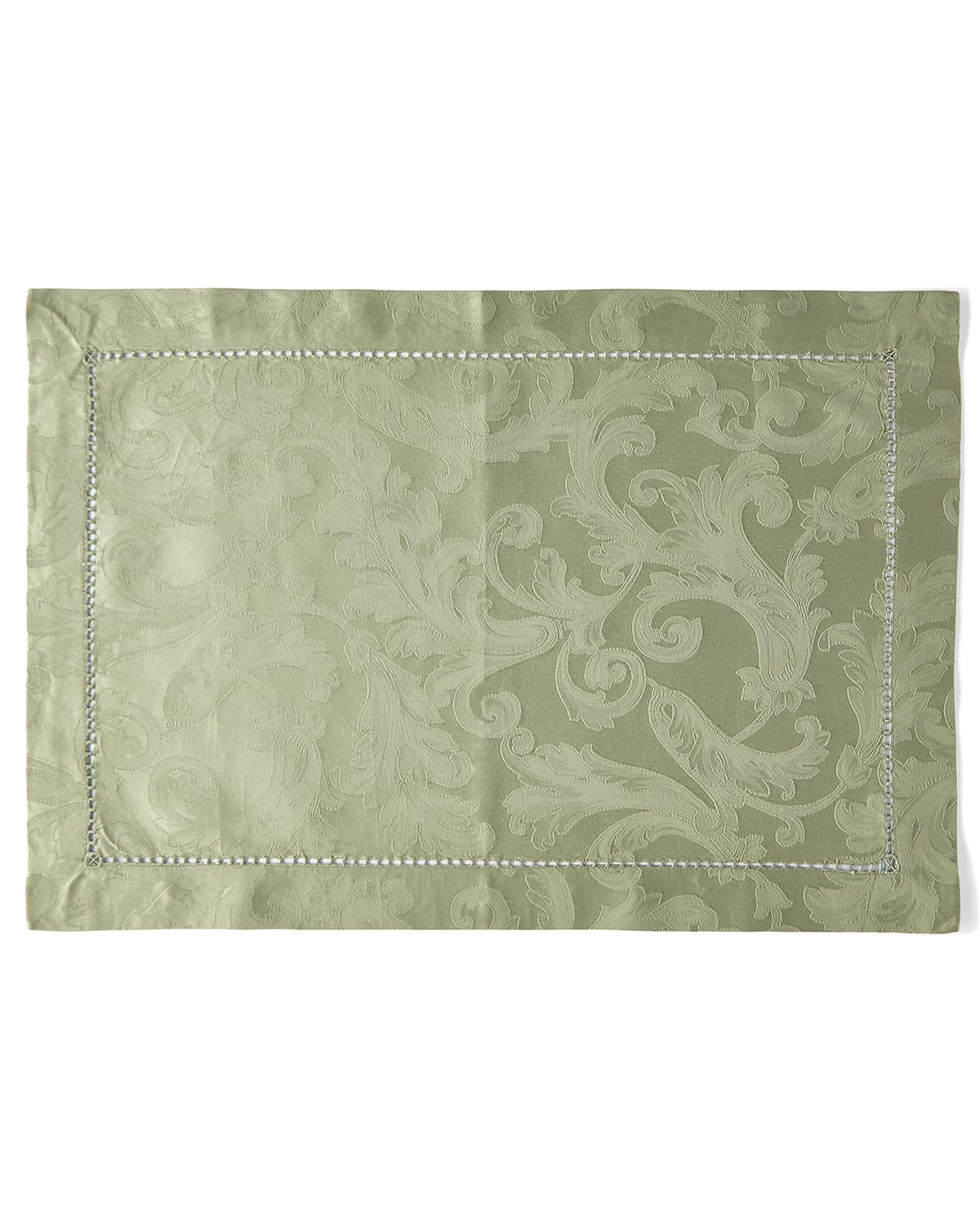 Sferra Plume Jacquard Placemats, Set Of 4 In Sage