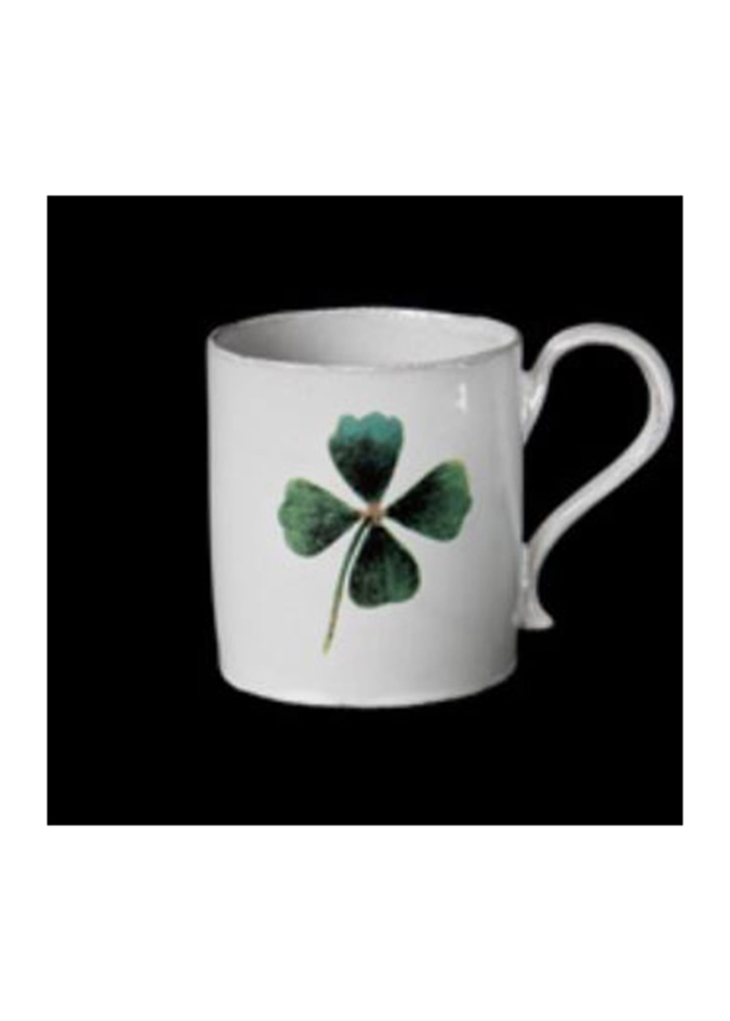 Astier De Vilatte John Derian Four Leaf Clover Mug In White