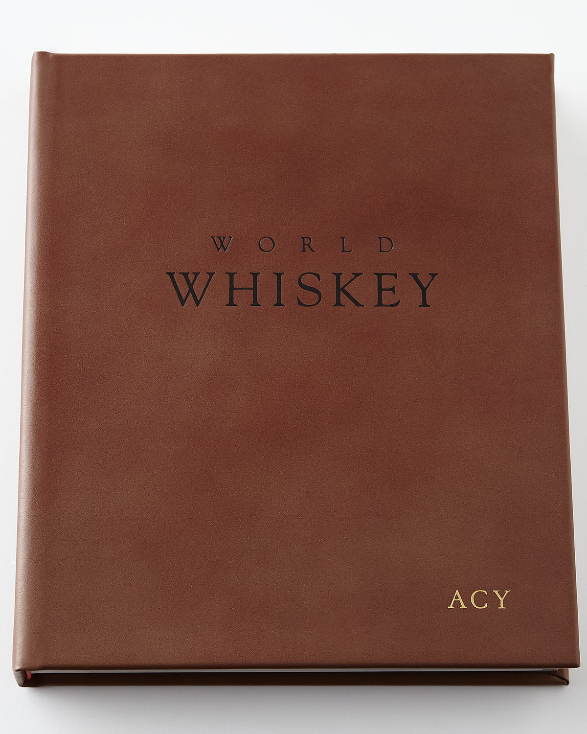 Graphic Image World Of Whiskey, Personalized In Brown