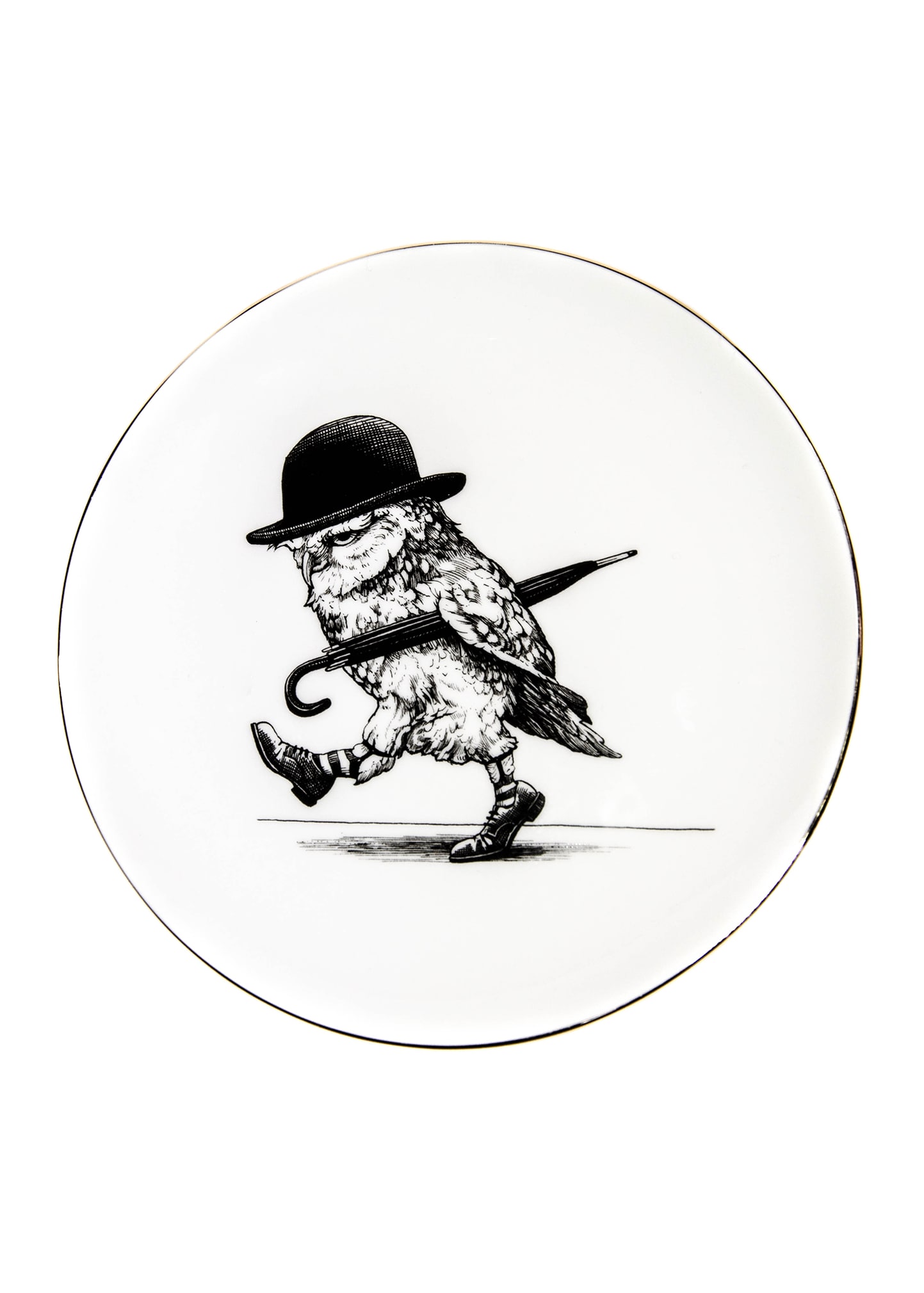 Rory Dobner Oscar The Owl Dinner Plate In White