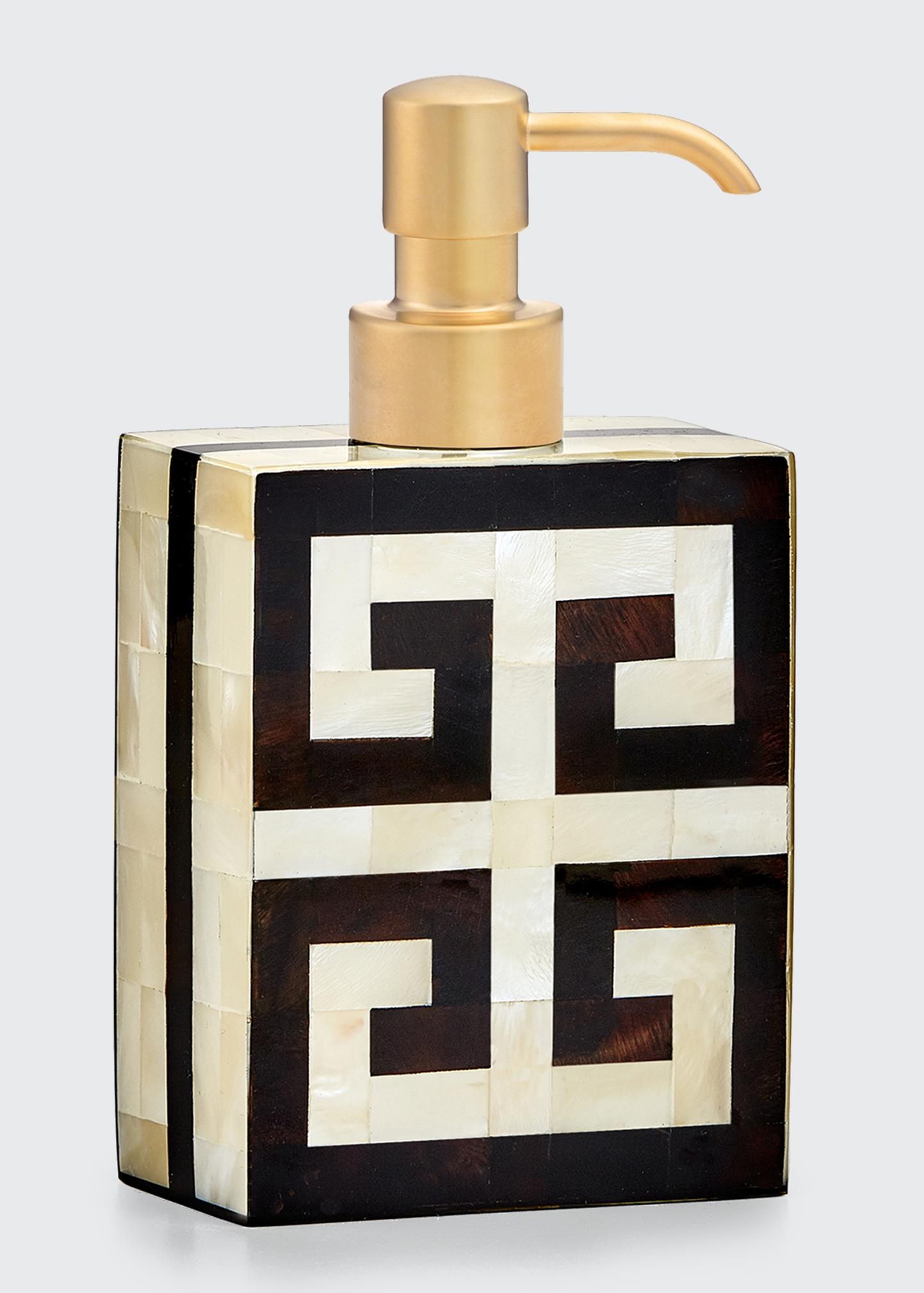 Labrazel Greek Key Pump Dispenser In Satin Gold