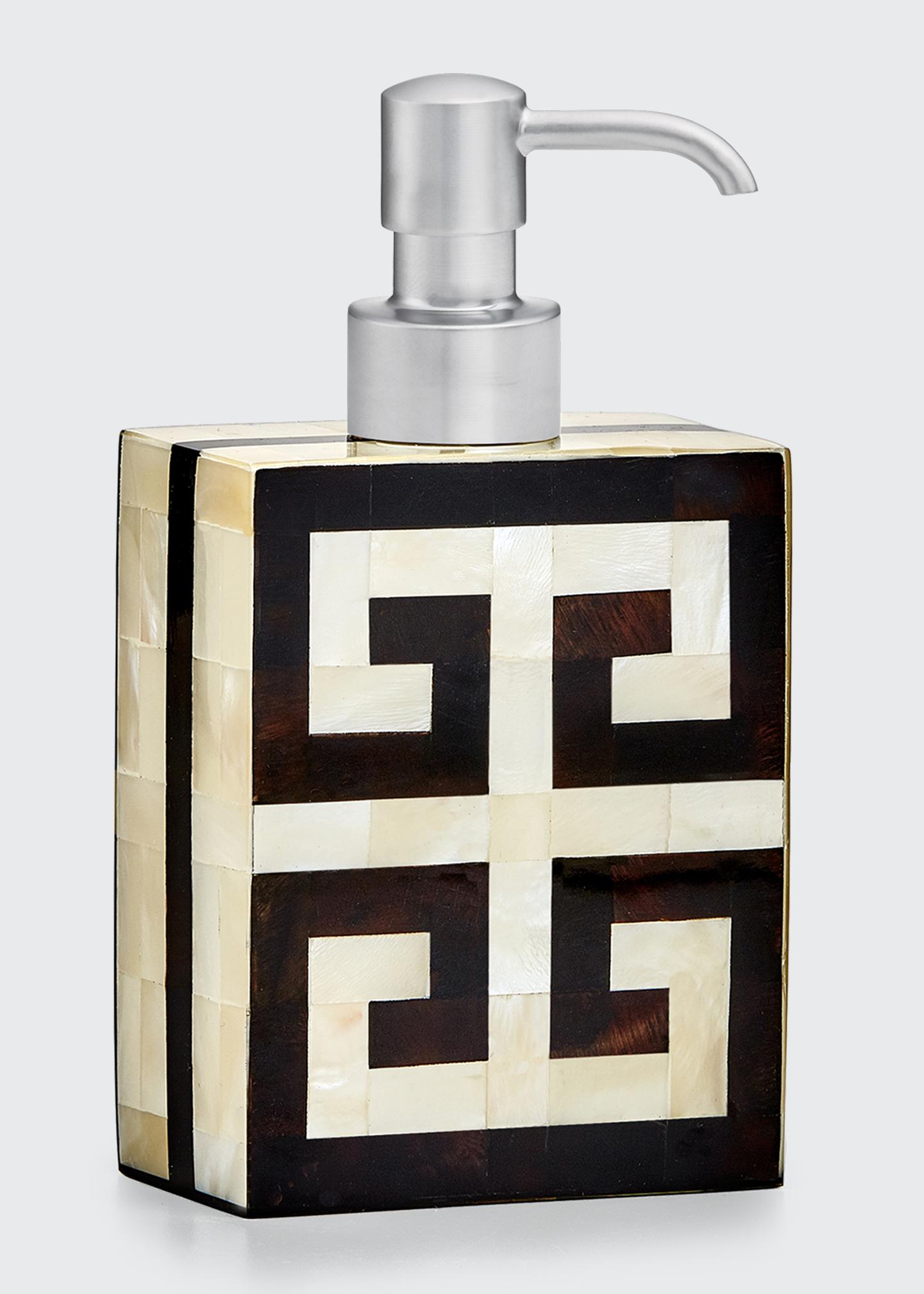 Labrazel Greek Key Pump Dispenser In Satin Nickel