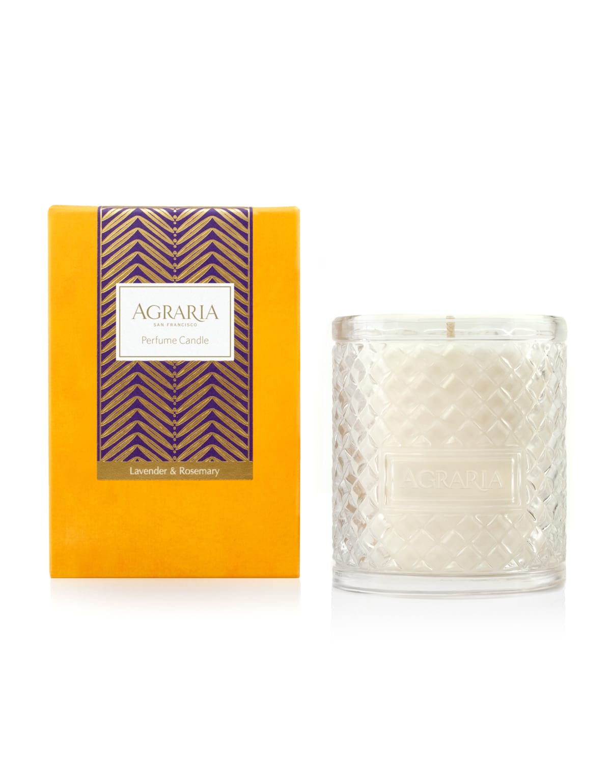 Agraria Lavender & Rosemary Woven Crystal Perfume Candle, 7 oz.
