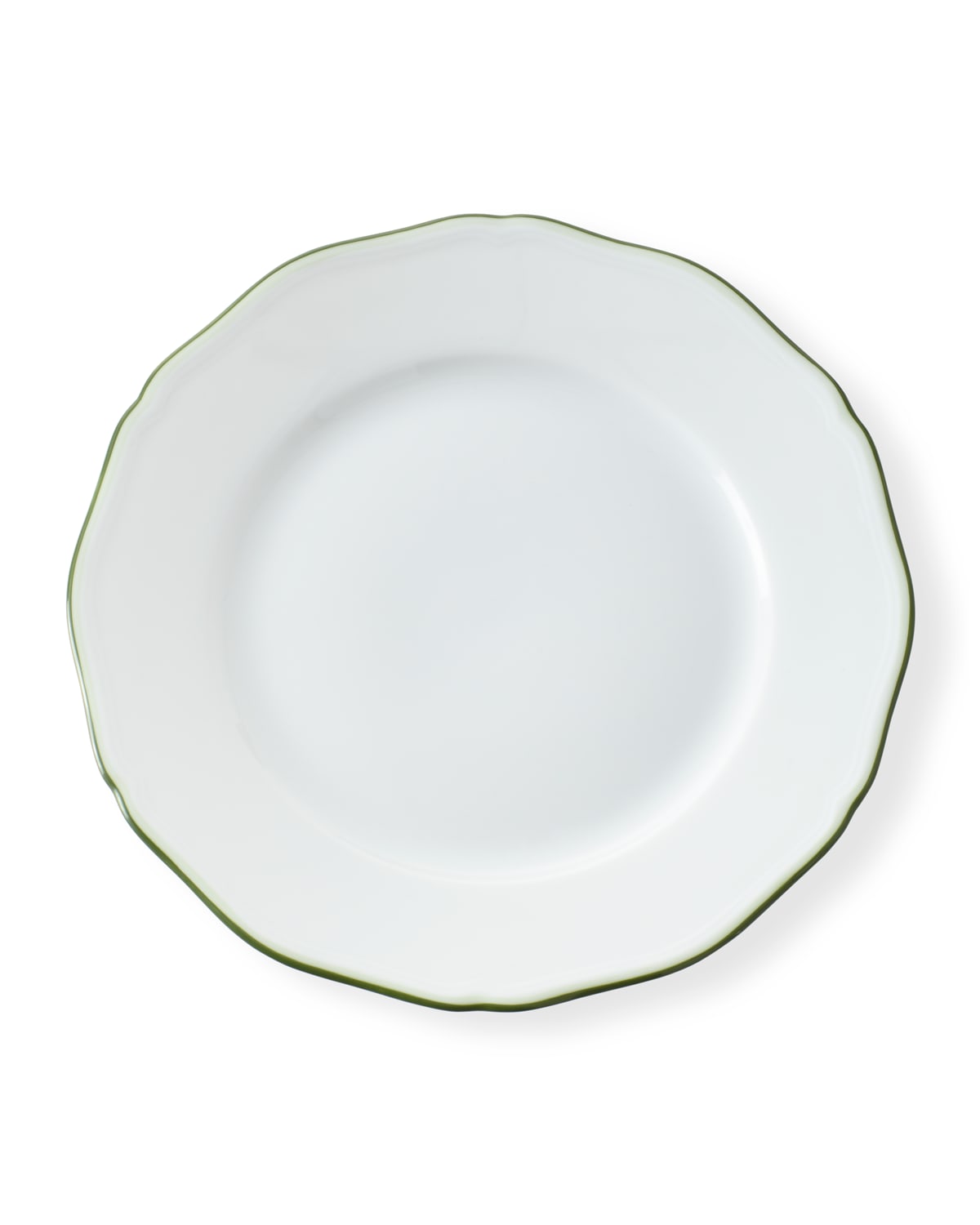 Shop Raynaud Touraine Double Filet Dessert Plate In White/green