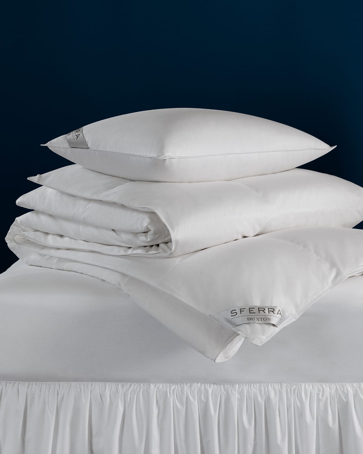Sferra 600-fill European Down Boudoir Pillow In White