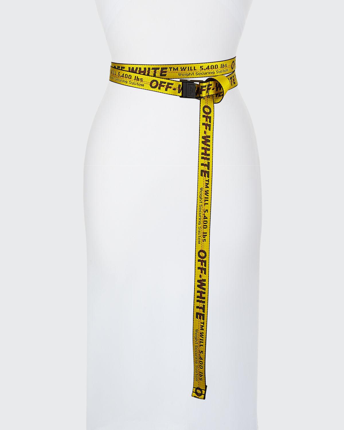 Off-White Mini Industrial Web Logo Belt | Smart Closet