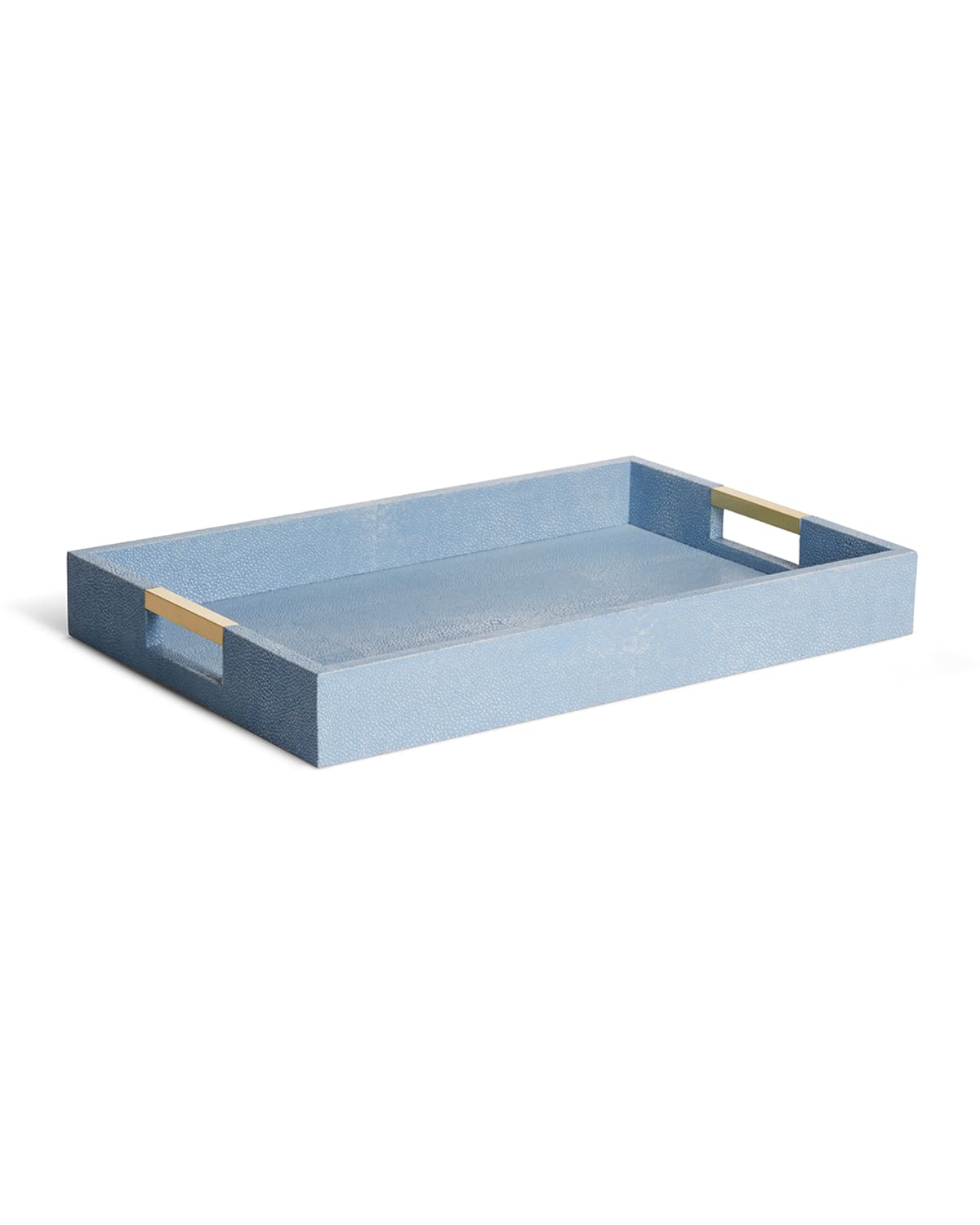 Aerin Modern Shagreen Desk Tray In Cream