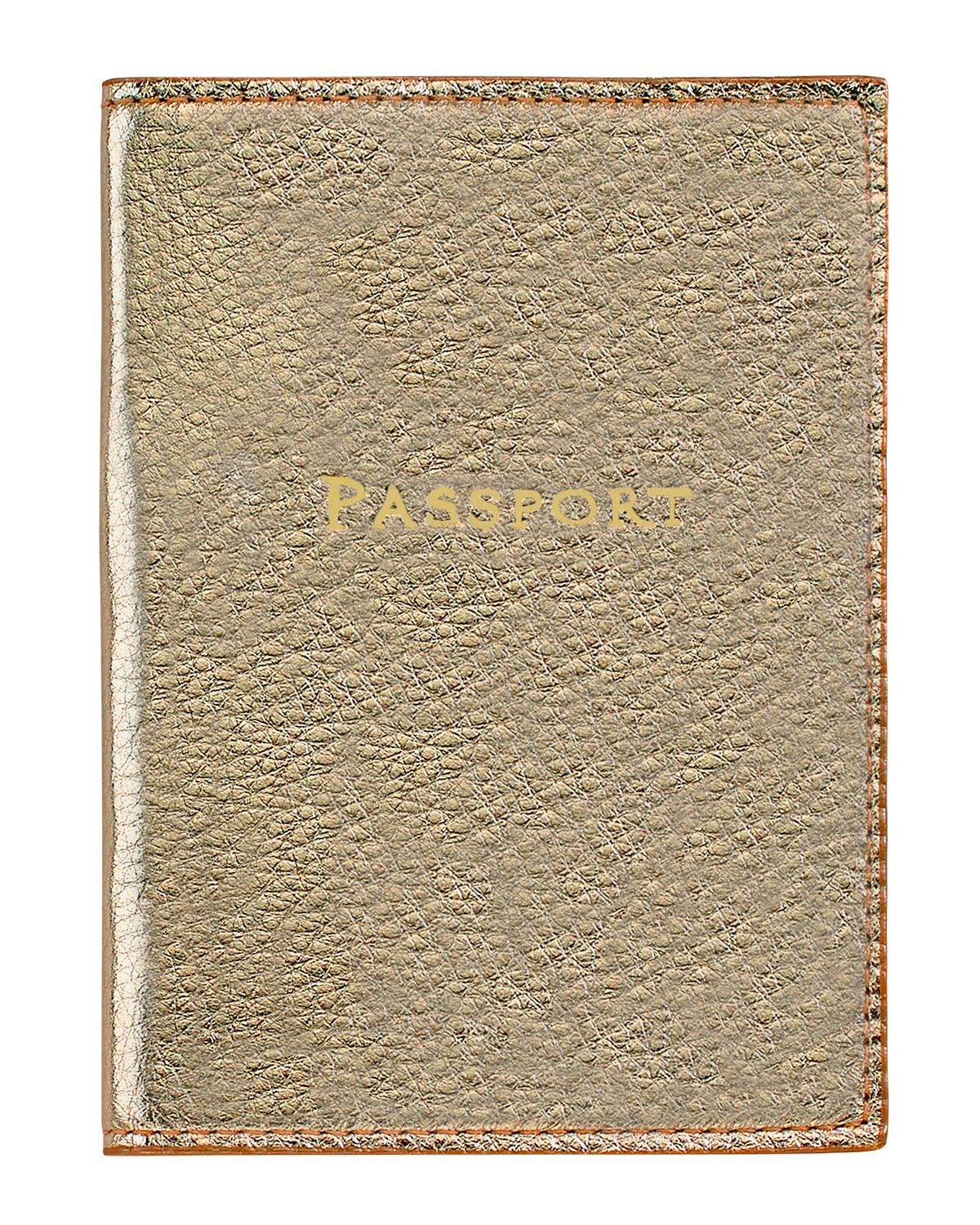 Graphic Image Passport Cover In Gold