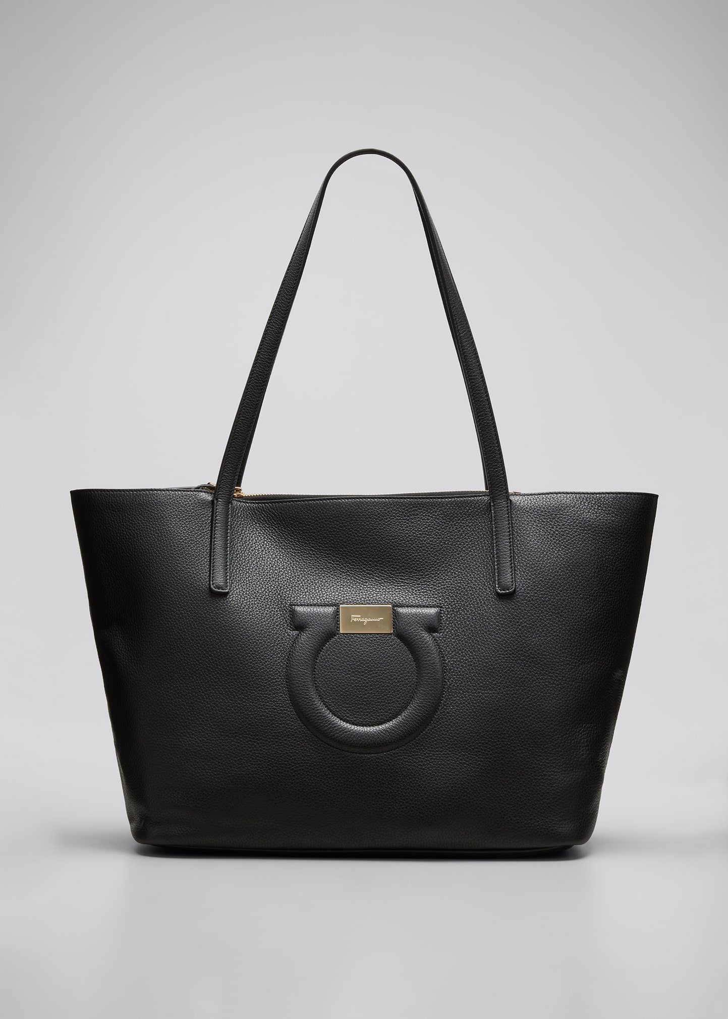 Salvatore Ferragamo City Medium Leather Shoulder Tote Bag