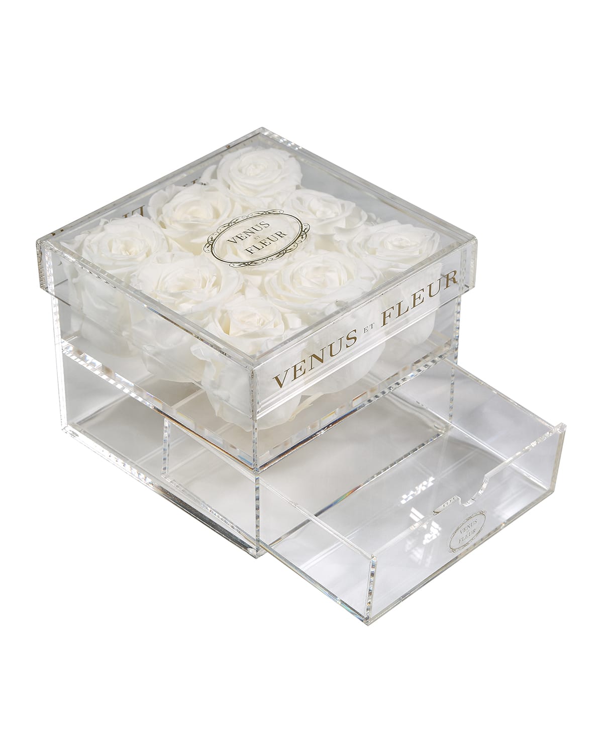 Venus Et Fleur Le Clair Neuf Rose Box In White