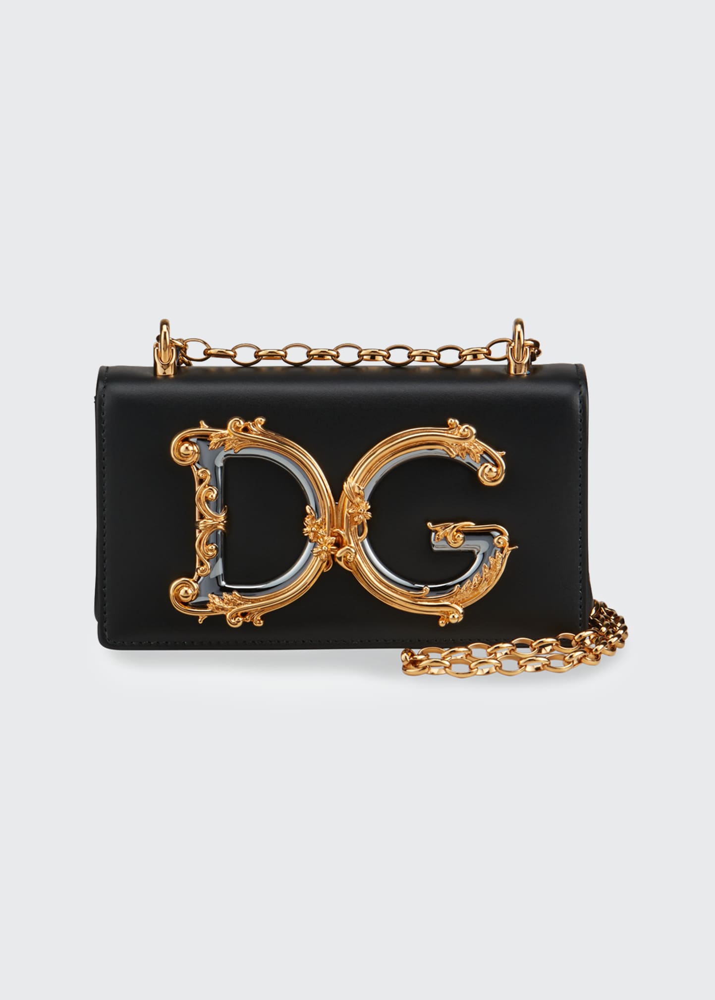 Dolce & Gabbana Shoulder Bag With Application In Black | ModeSens