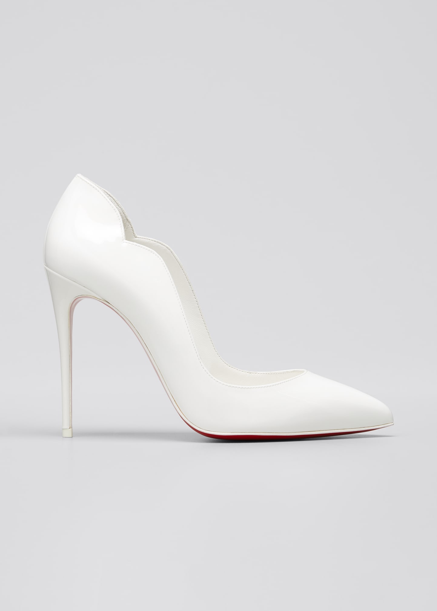 Christian Louboutin Hot Chick 100mm Patent Red Sole High-Heel Pumps