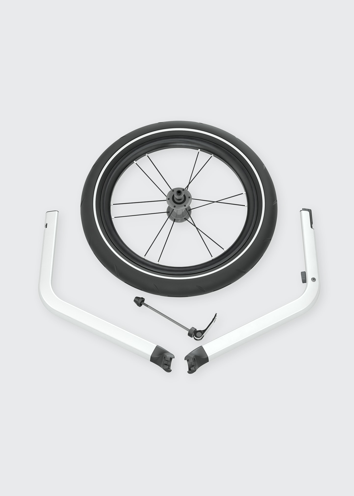 Thule Chariot Jog Kit 2 Double In Black/silver