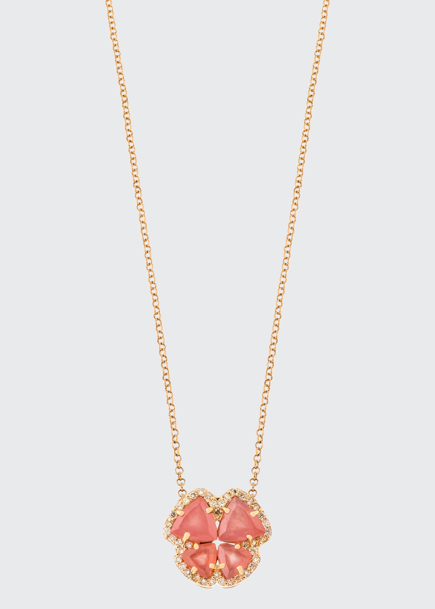 Charmed Medium Rhodochrosite Butterfly Necklace