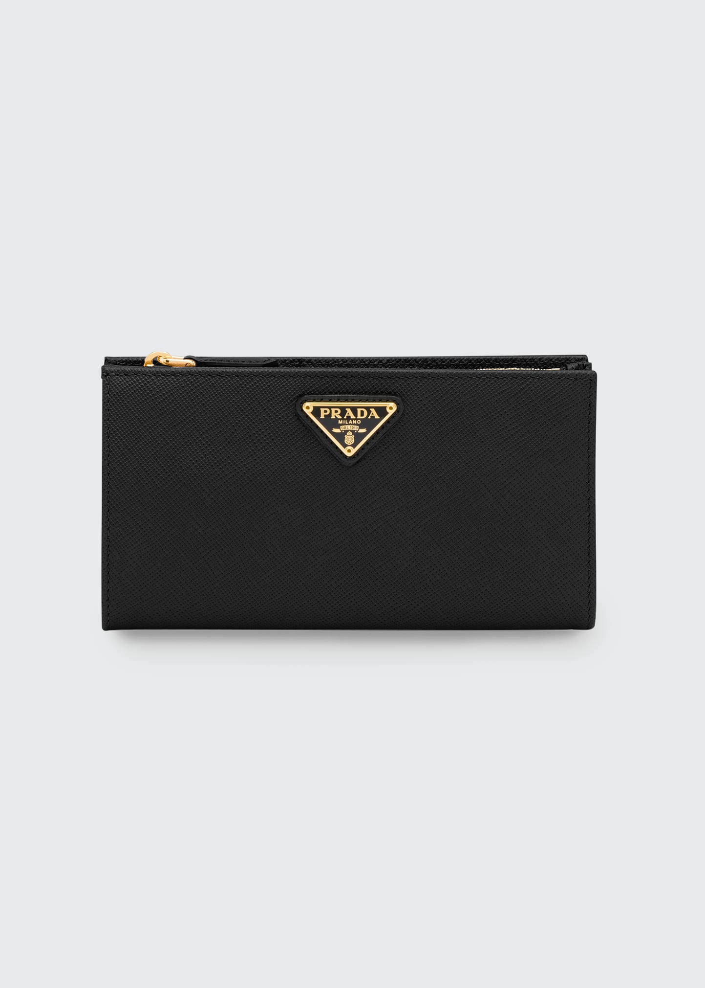 Prada Long Saffiano Wallet In F0632 Nero 1