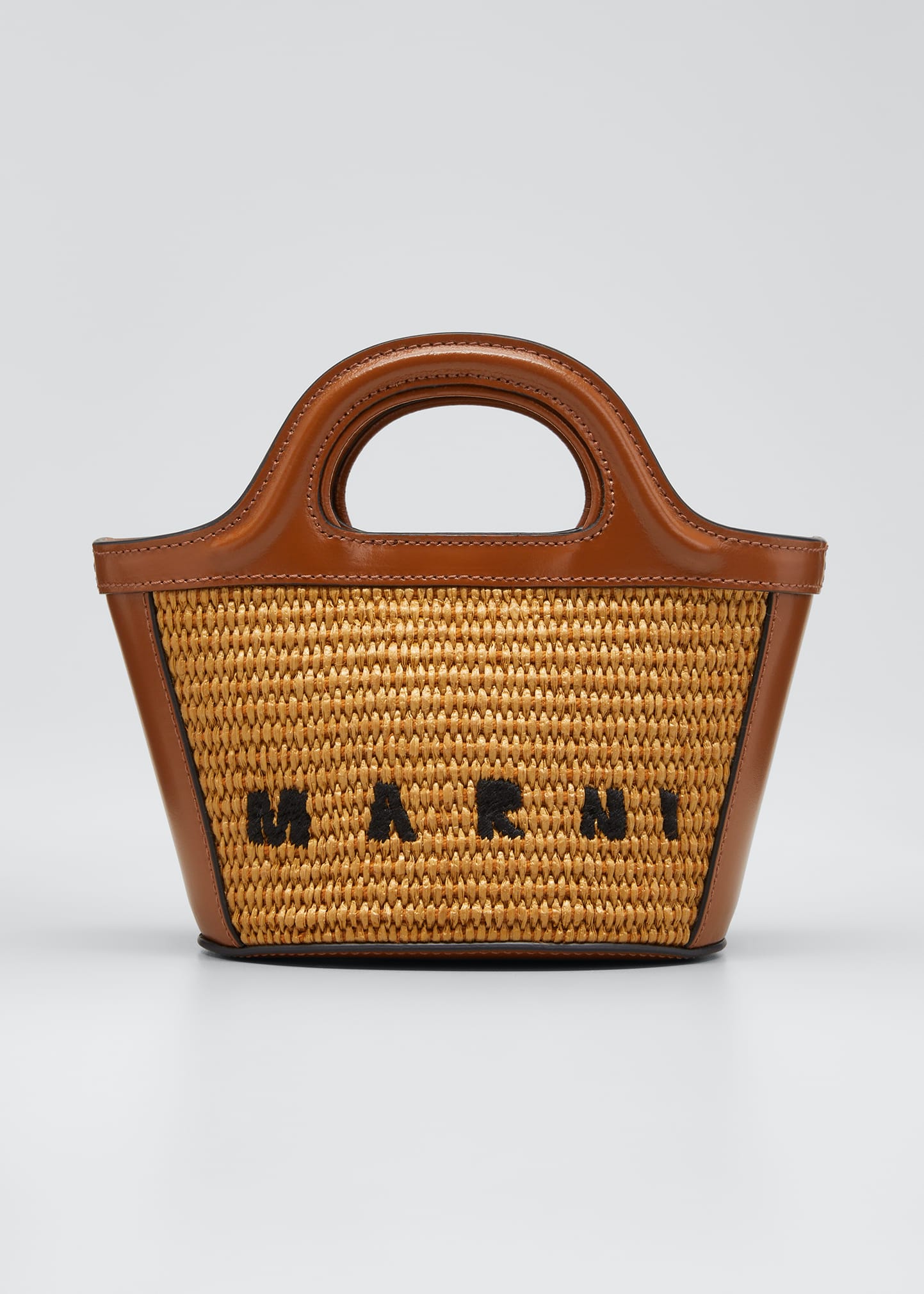 Marni Beige & Green Micro Raffia Tropicalia Tote - ShopStyle Shoulder Bags