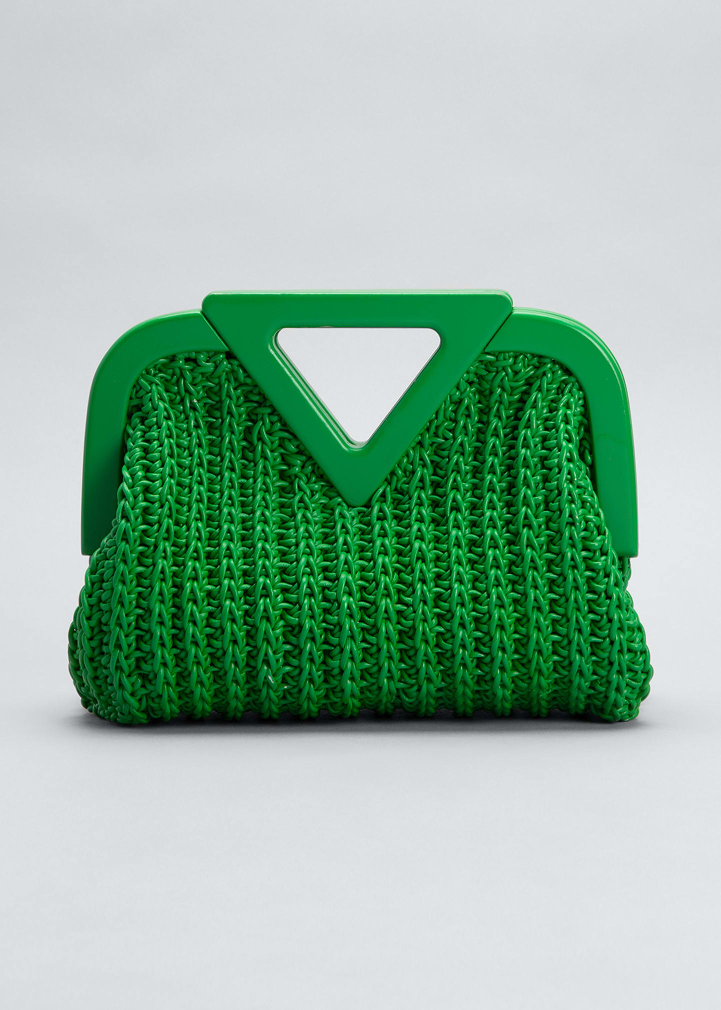 Bottega Veneta Point Small Crochet Top-Handle Bag