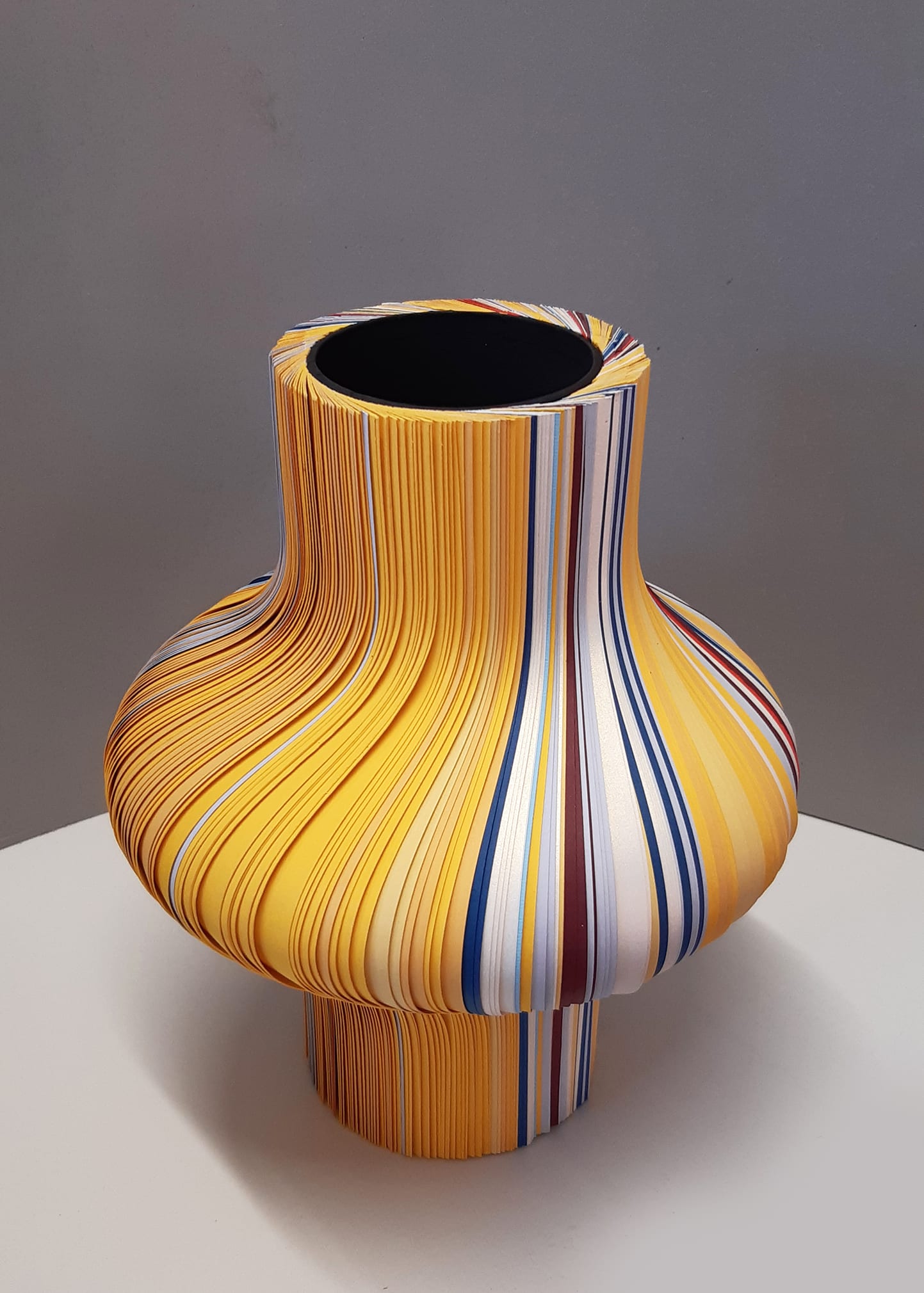 Papuli Upside Down 9.8" Vase, Yellow