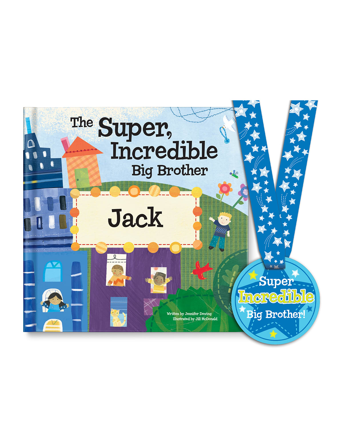 "The Super Incredible Big Brother" Book by Jennifer Dewing, Personalized